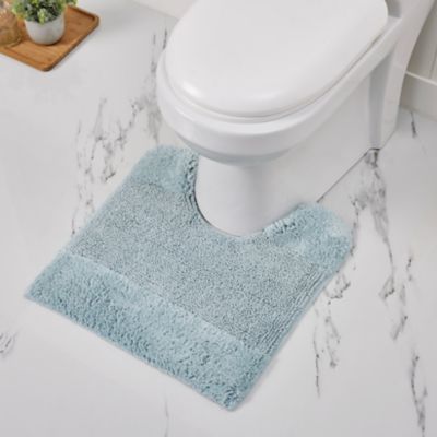 Better Trends Granada Collection 100% Cotton Bath Rug, Blue, 17 x 24
