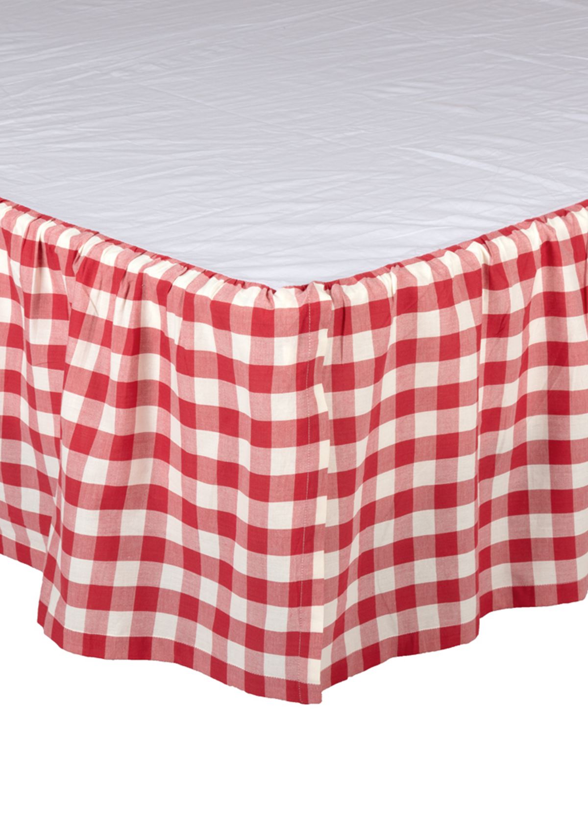 Farmhouse Bedding Jenna Buffalo Check Bed Skirt 