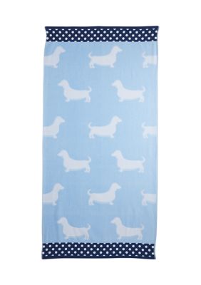 Crown Ivy Dachshund Beach Towel belk