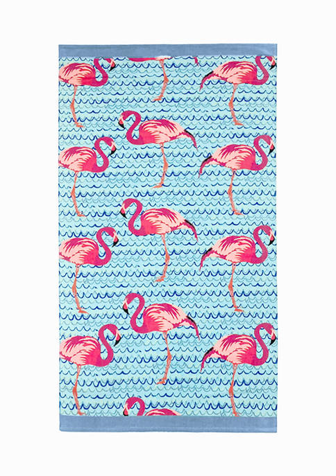 Crown & Ivy™ Flamingo Beach Towel