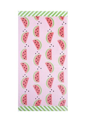 Crown & Ivy™ Pink Watermelon Beach Towel | belk