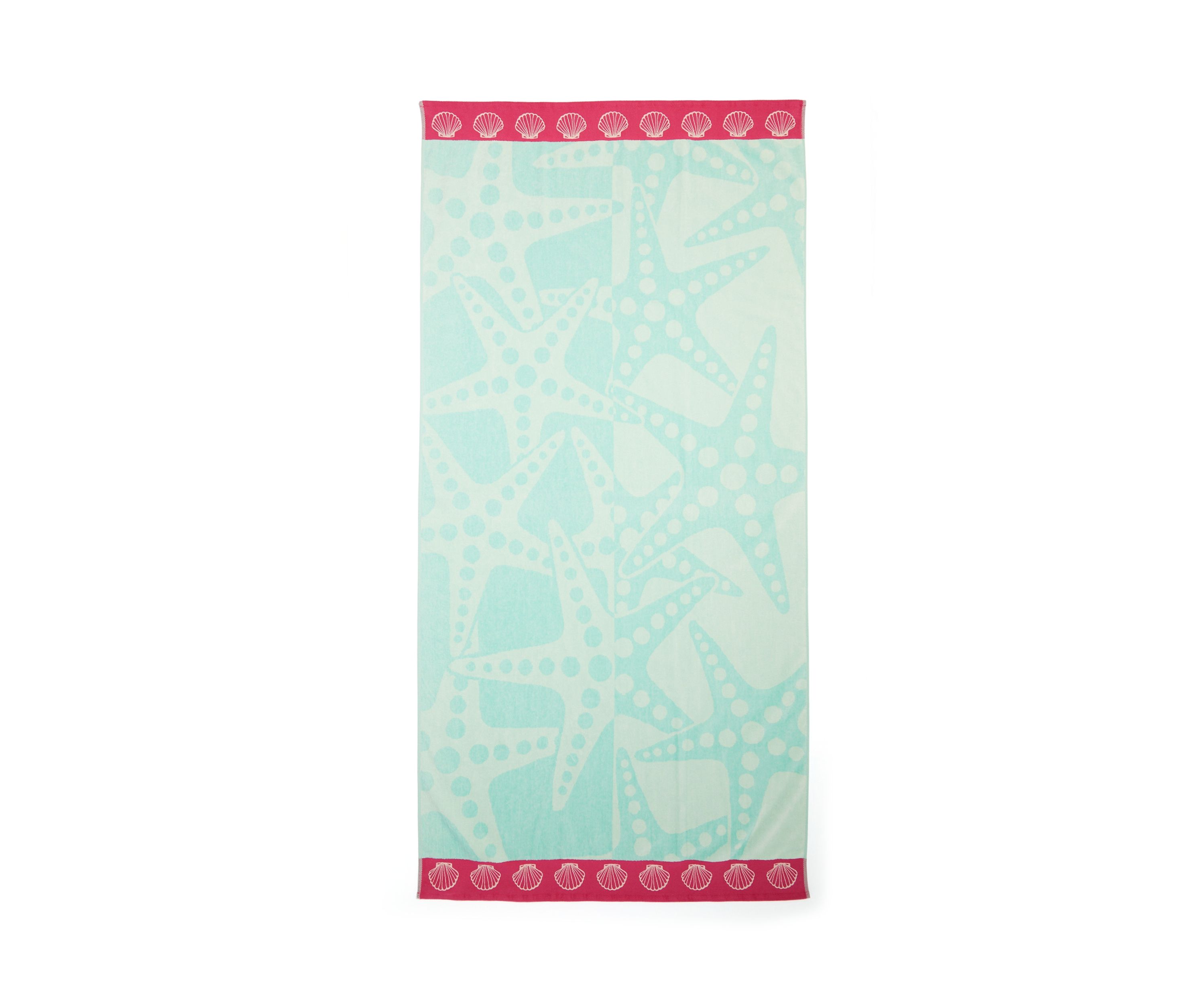Starfish Turquoise Oversized Beach Towel