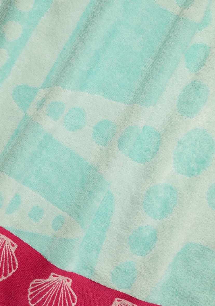 Starfish Turquoise Oversized Beach Towel