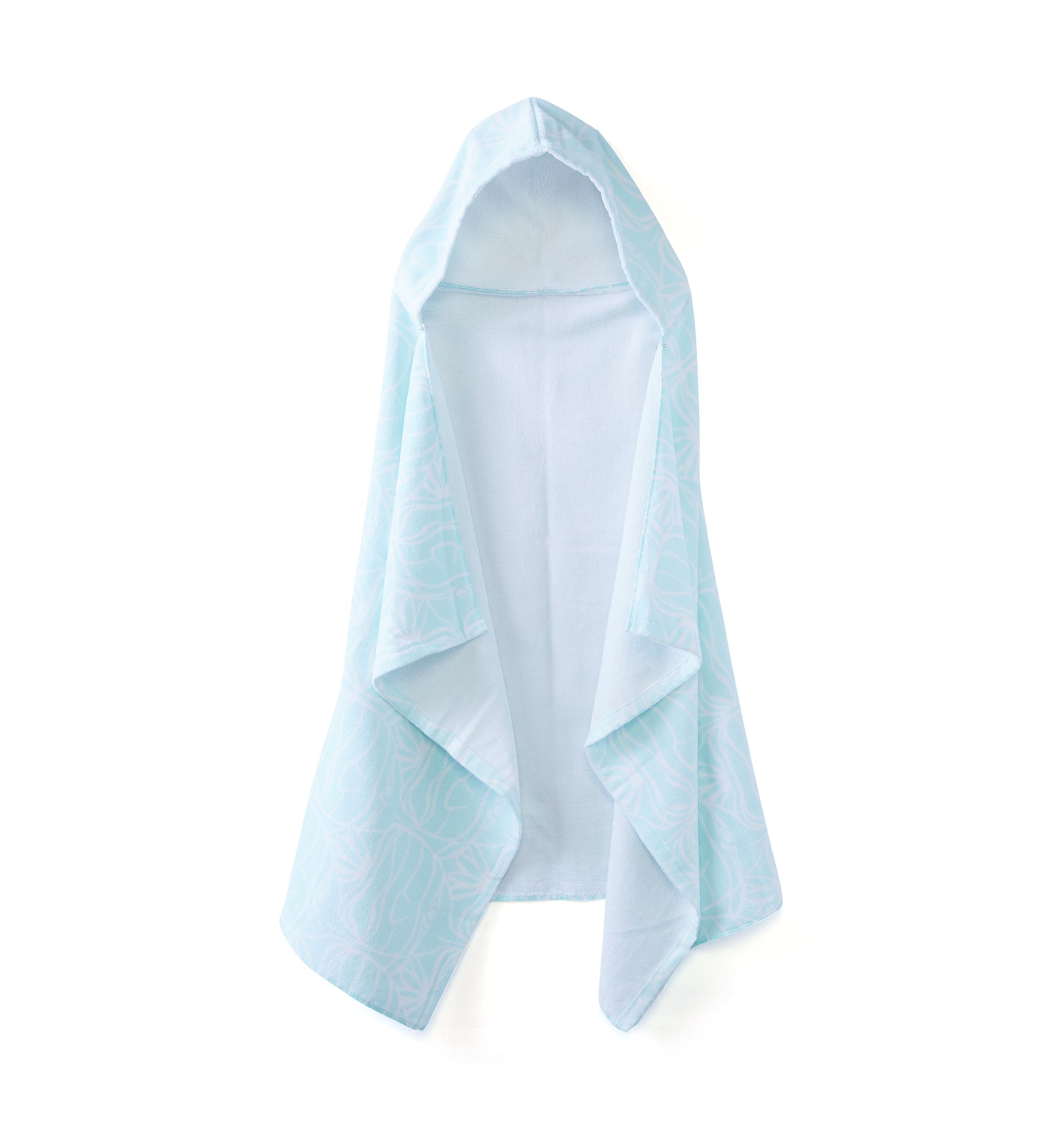 Kids Hooded Aqua Towel
