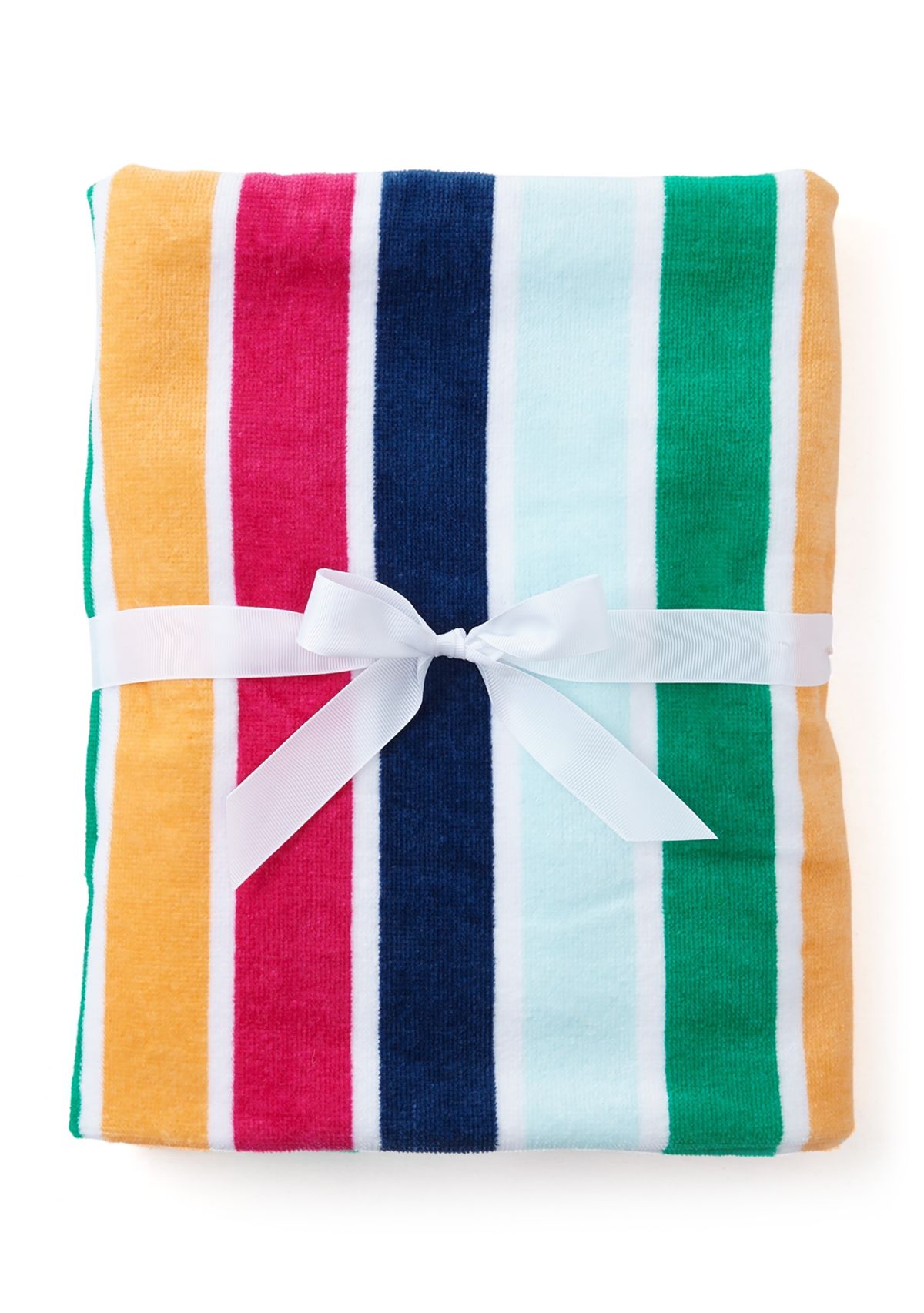 Kids Hooded Colorful Striped Beach Towel