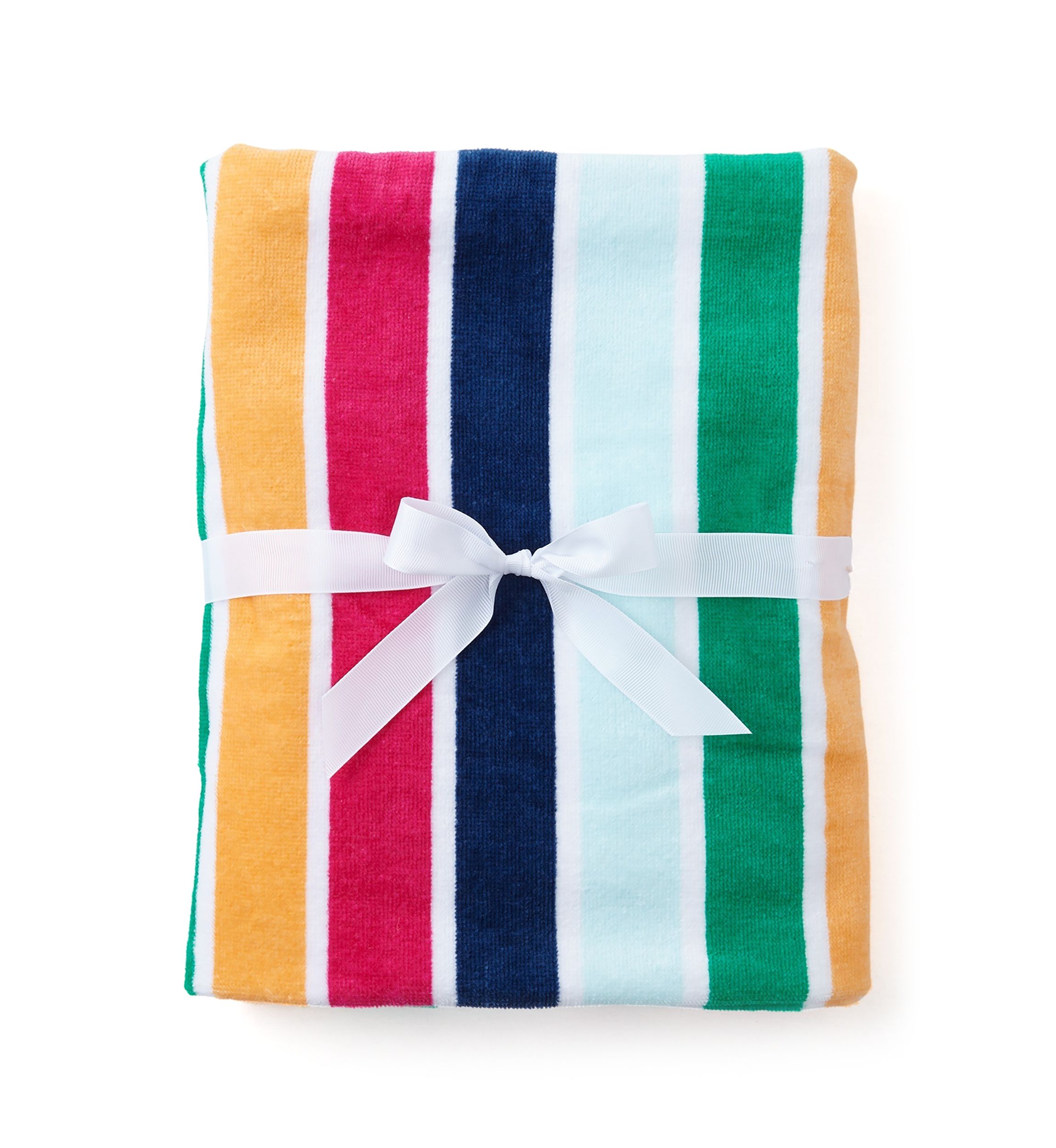 Kids Hooded Colorful Striped Beach Towel