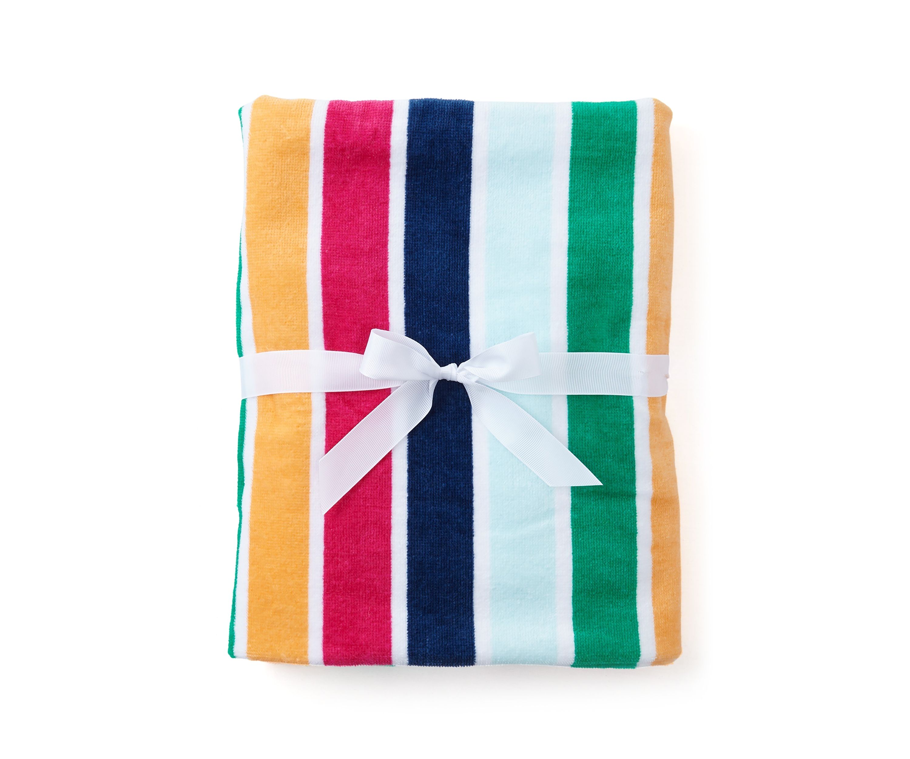 Kids Hooded Colorful Striped Beach Towel