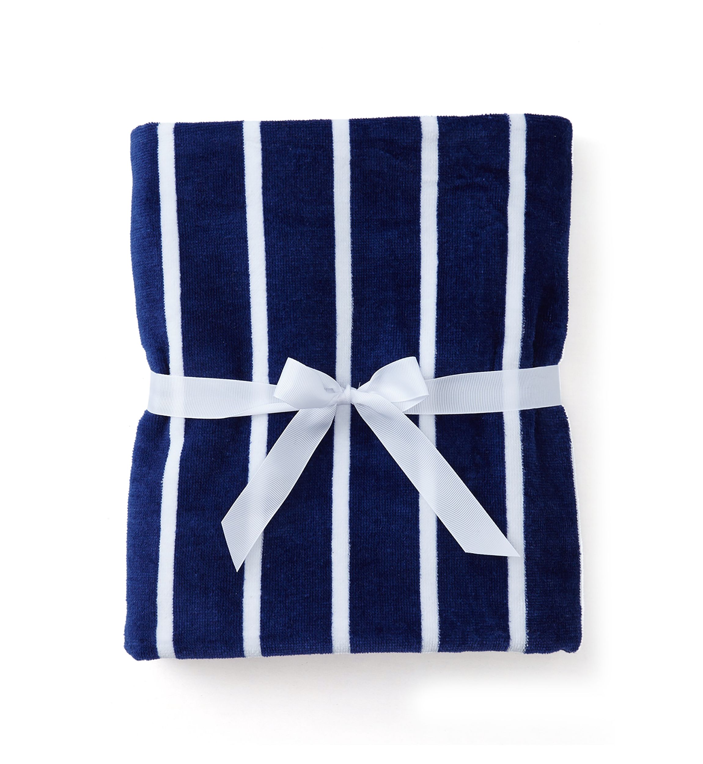 Kids Navy Striped Hooded Towel