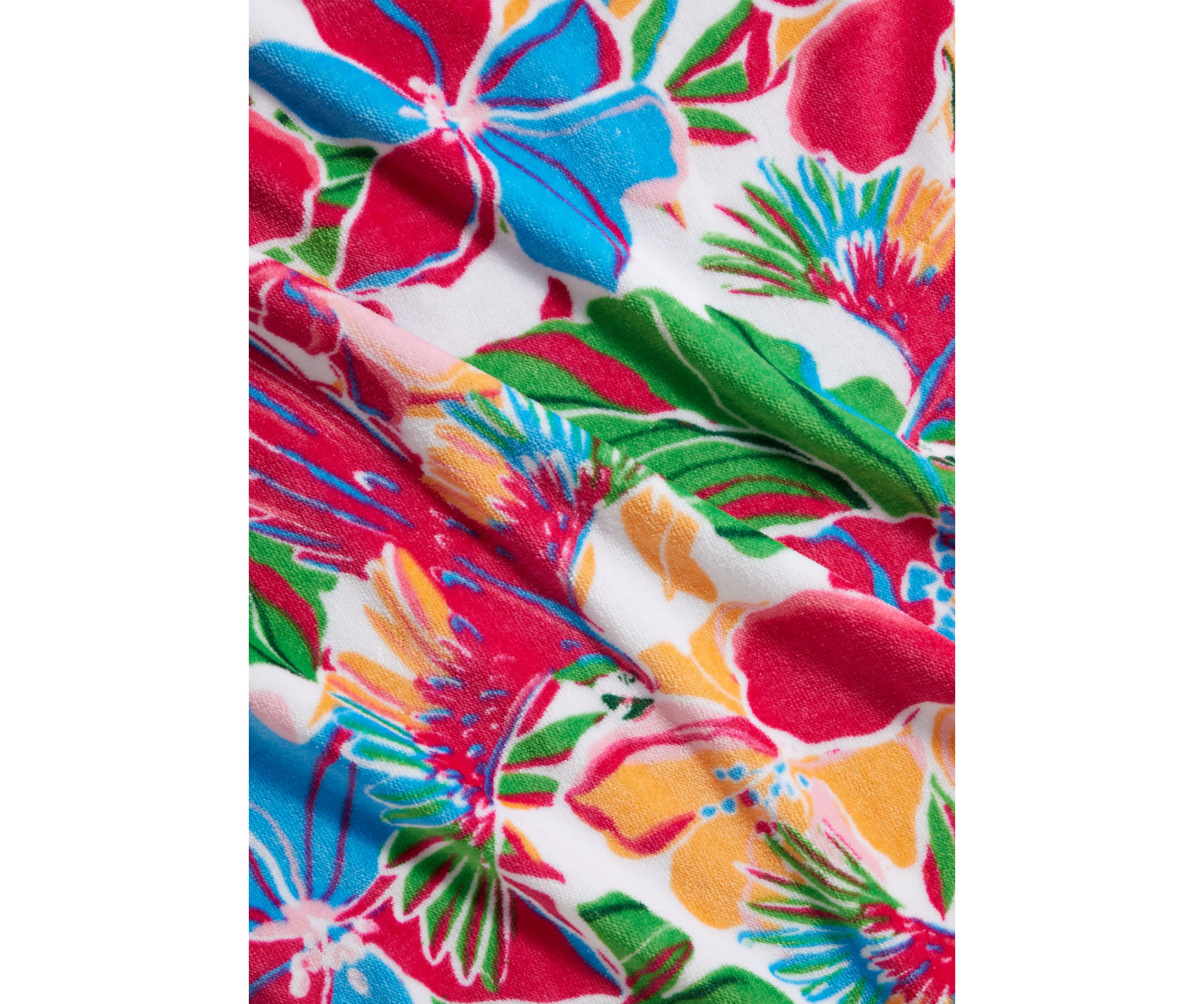 Tropical Floral Beach Towel