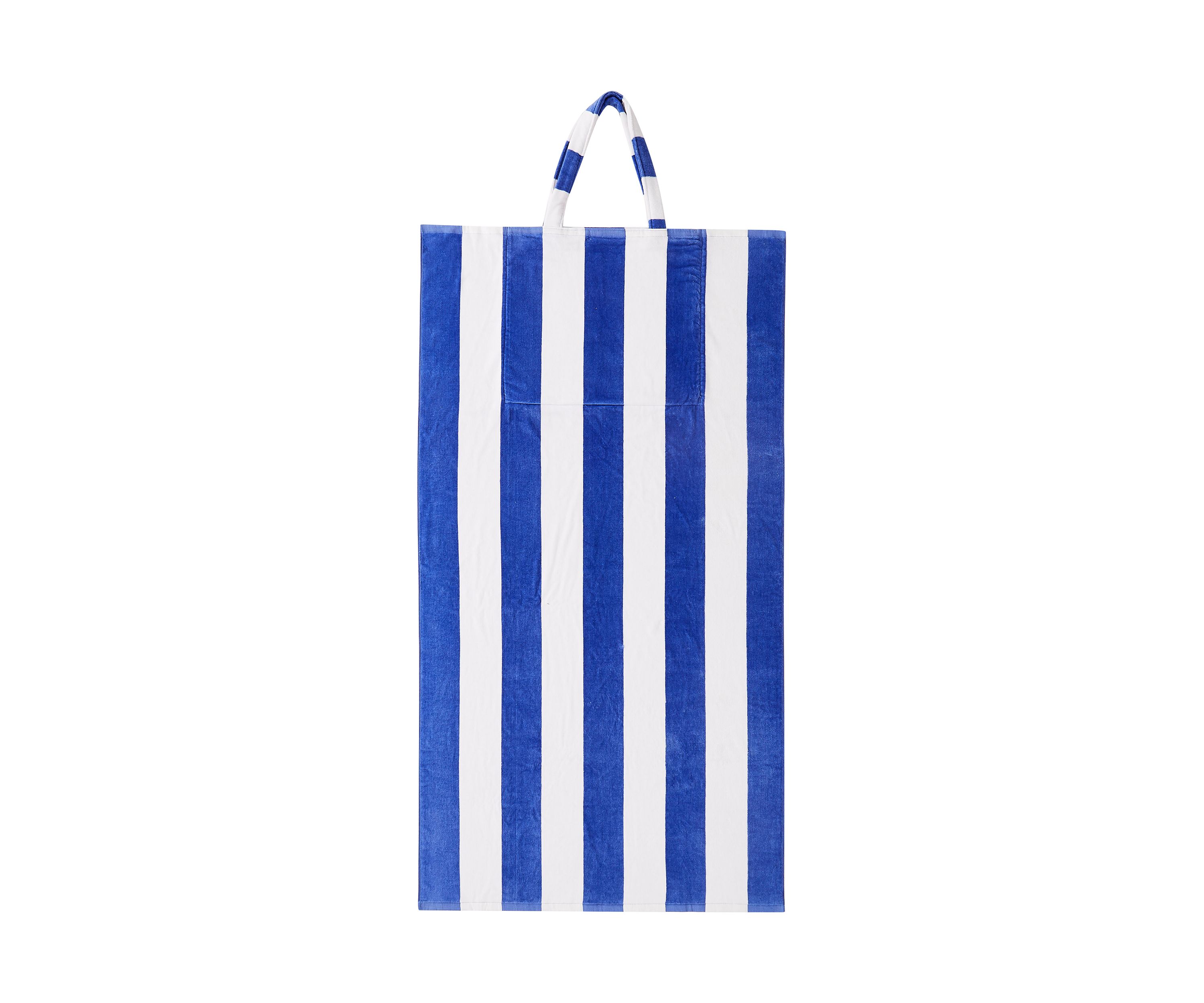 Blue Beach Towel Tote