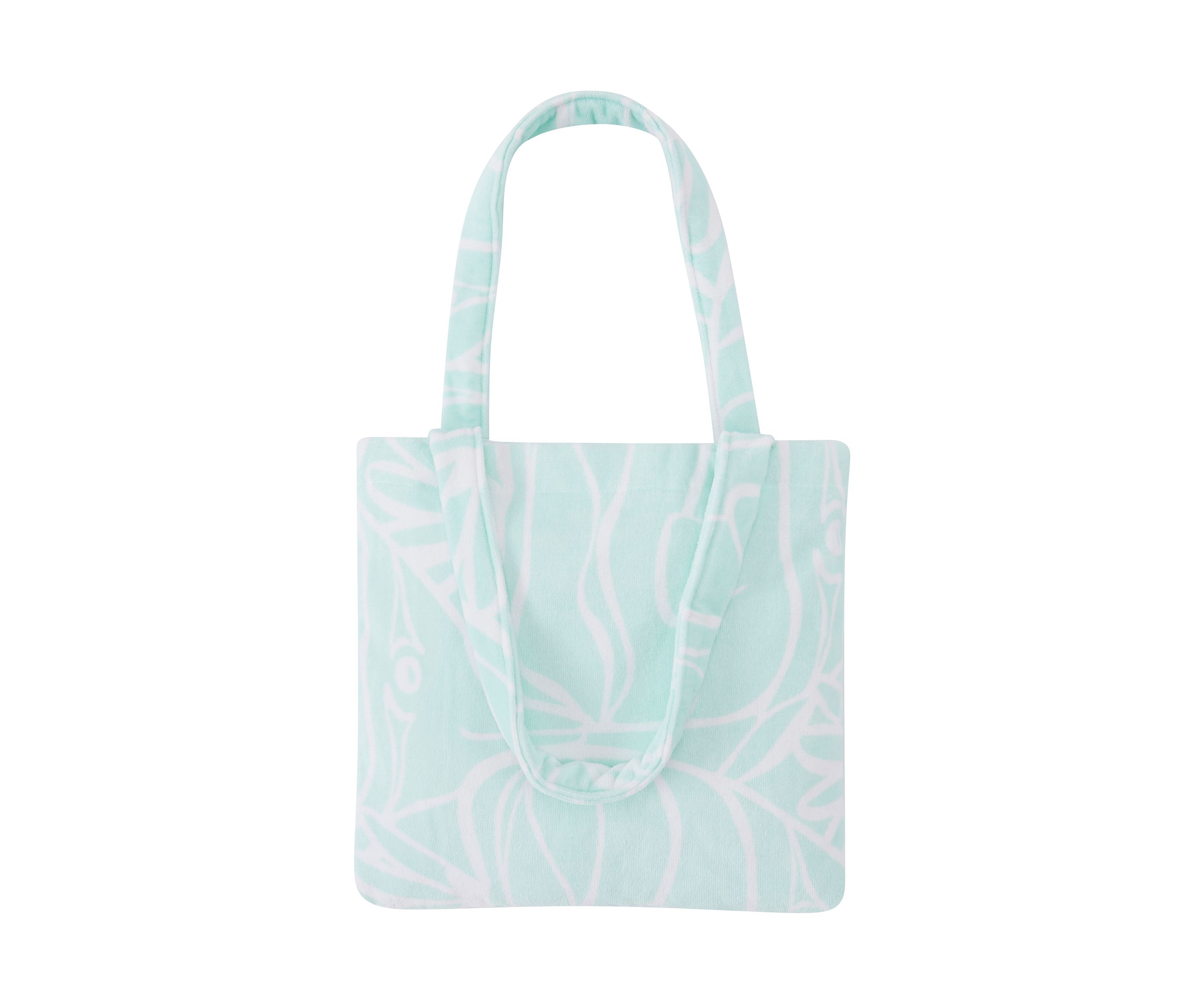 Turquoise Beach Towel Tote