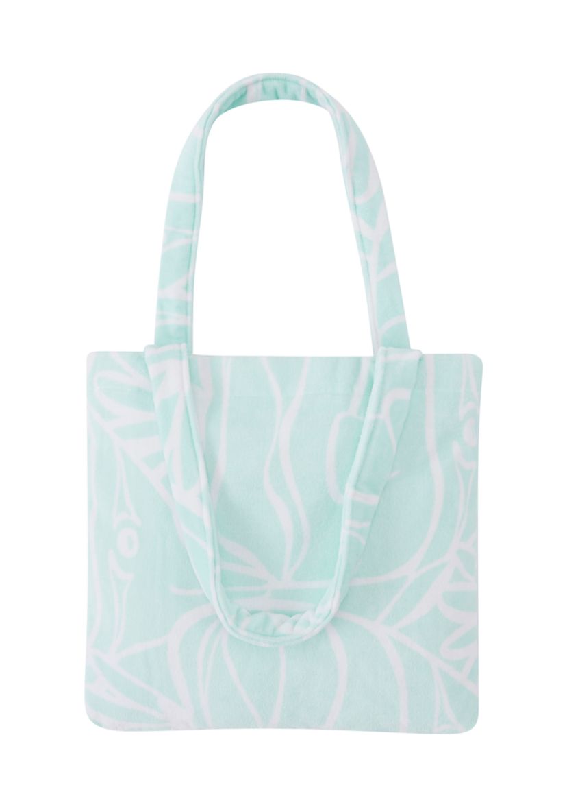 Turquoise Beach Towel Tote