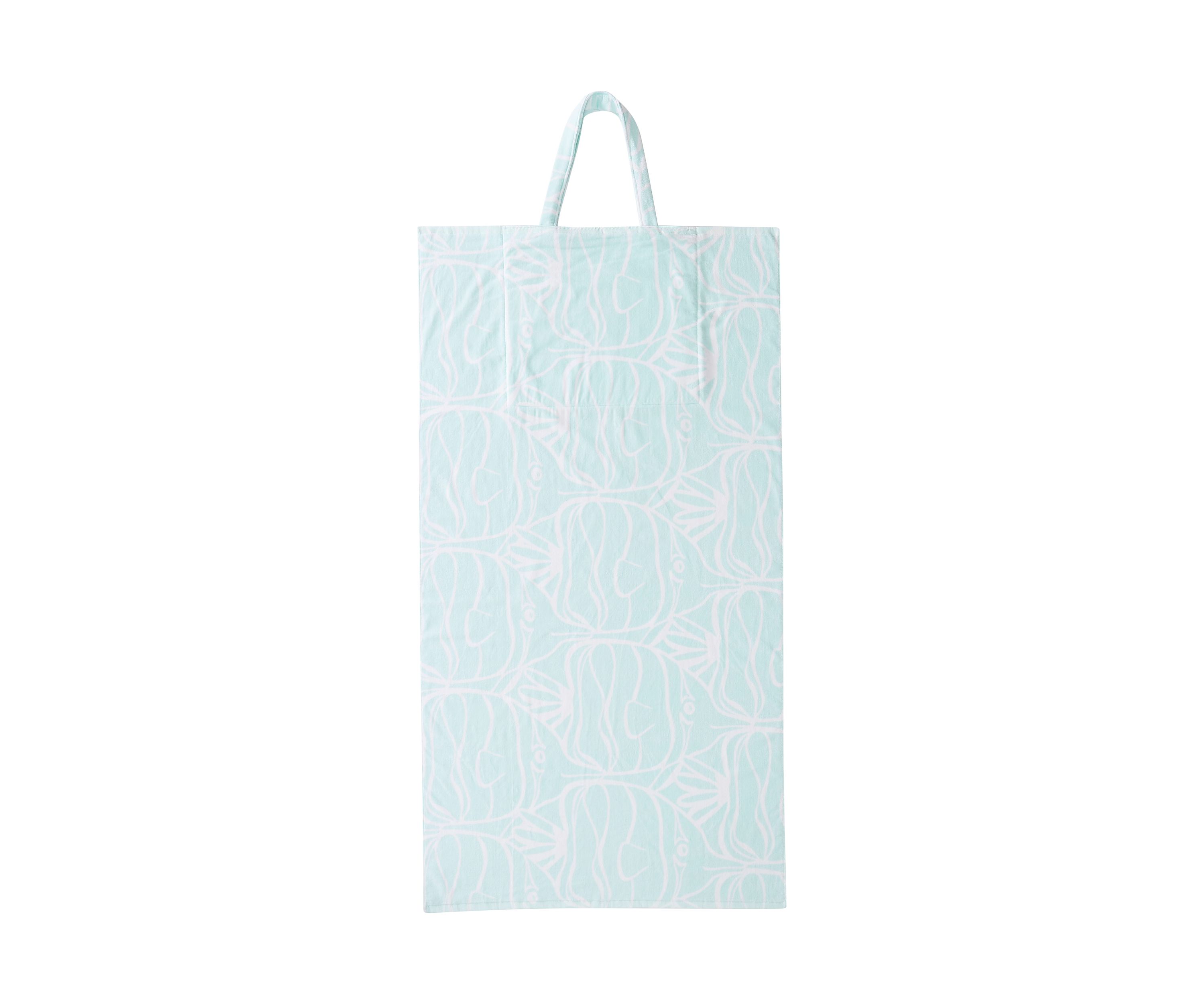 Turquoise Beach Towel Tote