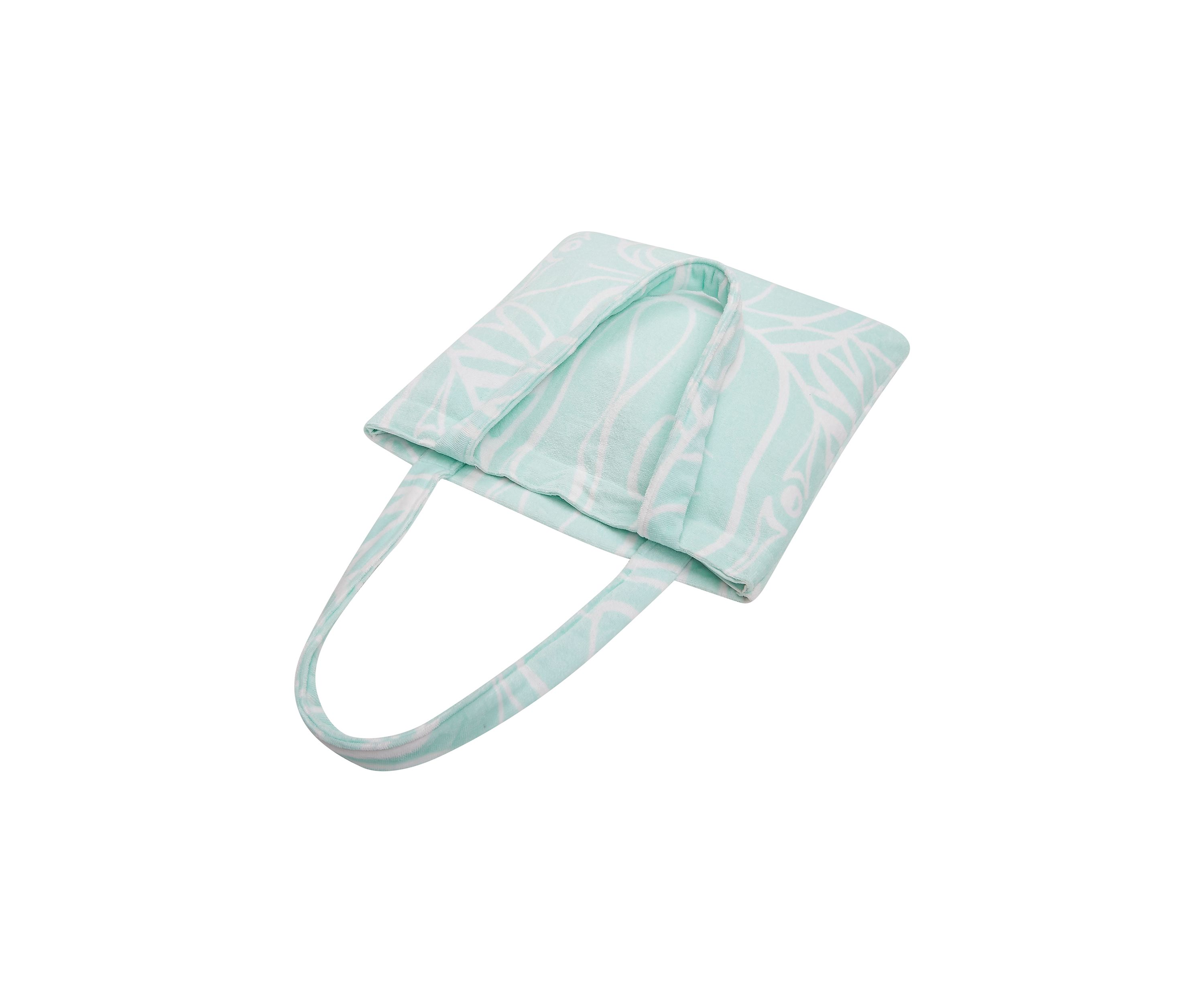 Turquoise Beach Towel Tote