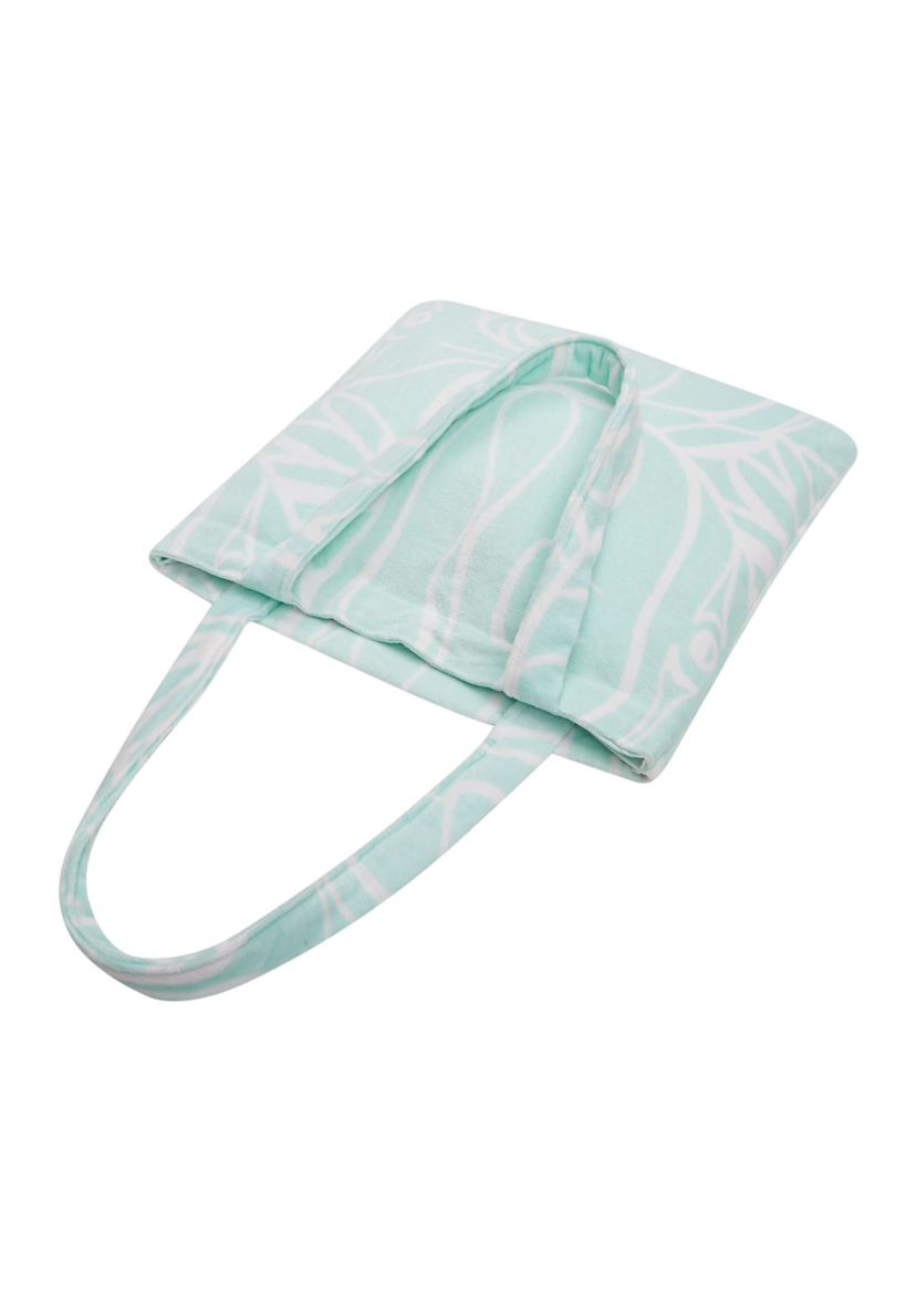 Turquoise Beach Towel Tote