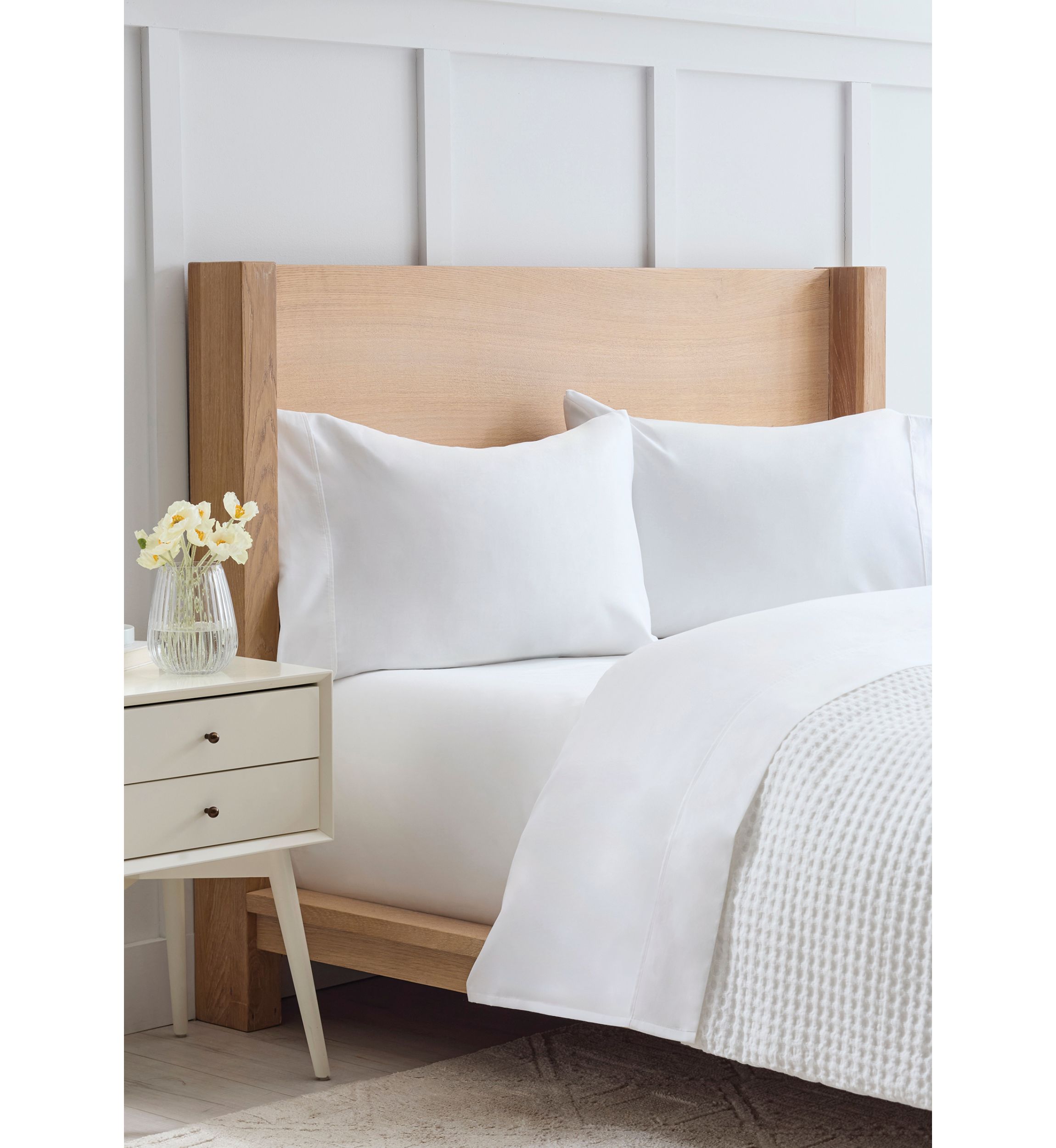 Set of 2 400 Thread Count Cotton Pillowcases