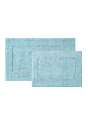 Crown & Ivy Rectangle Bath Rug, Blue, 24 x 40