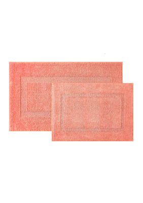 Crown & Ivy Rectangle Bath Rug, Coral, 24 x 40