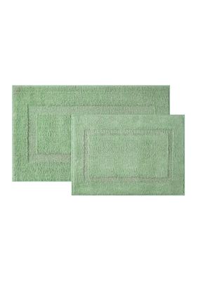 Crown & Ivy Rectangle Bath Rug, Green, 24 x 40