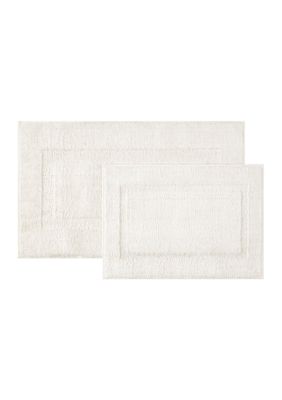 Crown & Ivy Rectangle Bath Rug, Ivory, 24 x 40