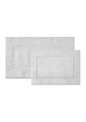 Crown & Ivy Rectangle Bath Rug, Grey, 24 x 40
