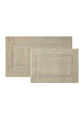 Crown & Ivy Rectangle Bath Rug, Sand, 24 x 40