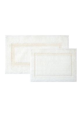Crown & Ivy Rectangle Bath Rug, White, 24 x 40
