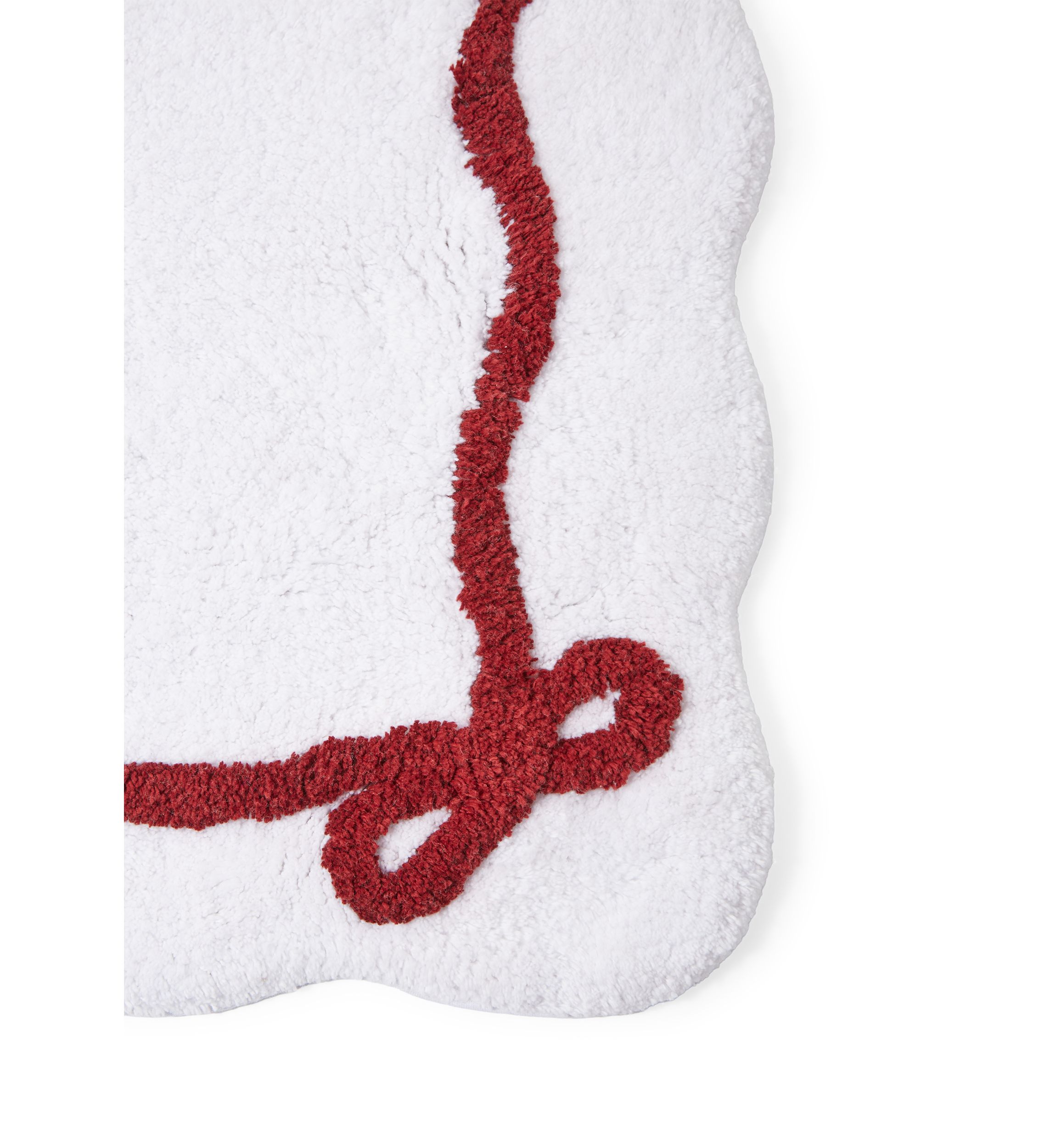 Scalloped Bow Bath Rug