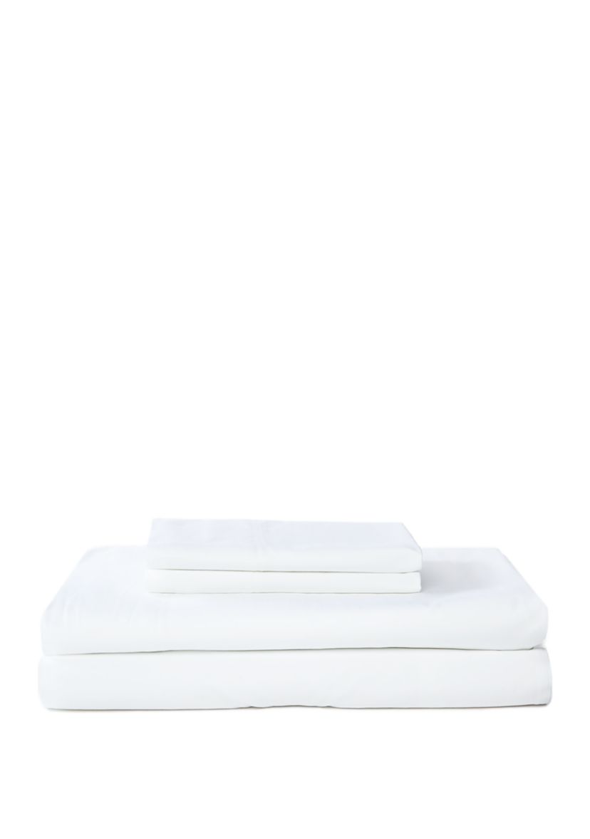 Washed Percale Cotton Sheet Set - 180 Thread Count