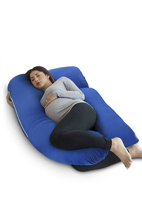 U Shape Pregnancy Pillow with Detachable Extension and Jersey Cover