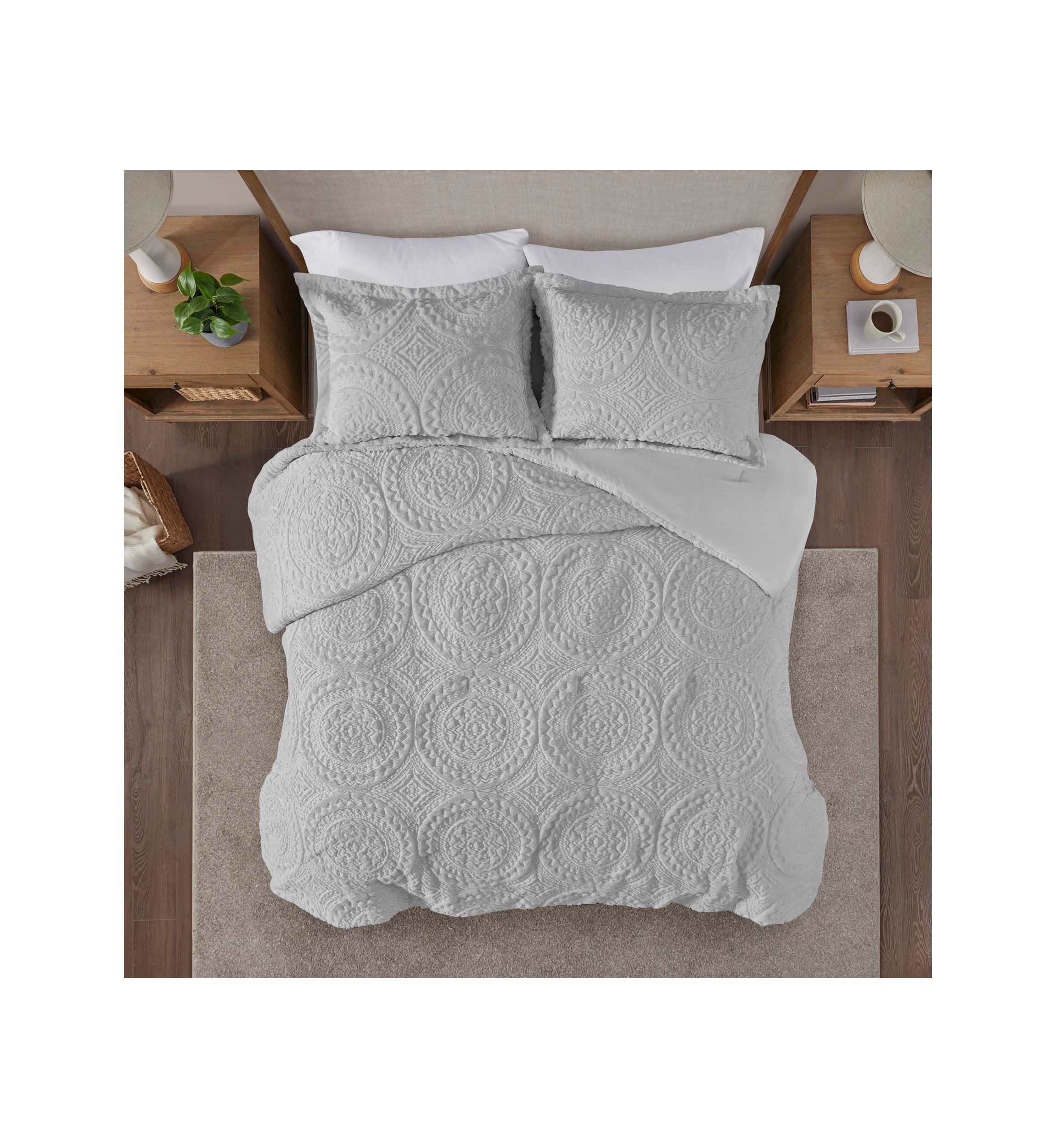 Arya Medallion Ultra Plush Comforter Mini Set