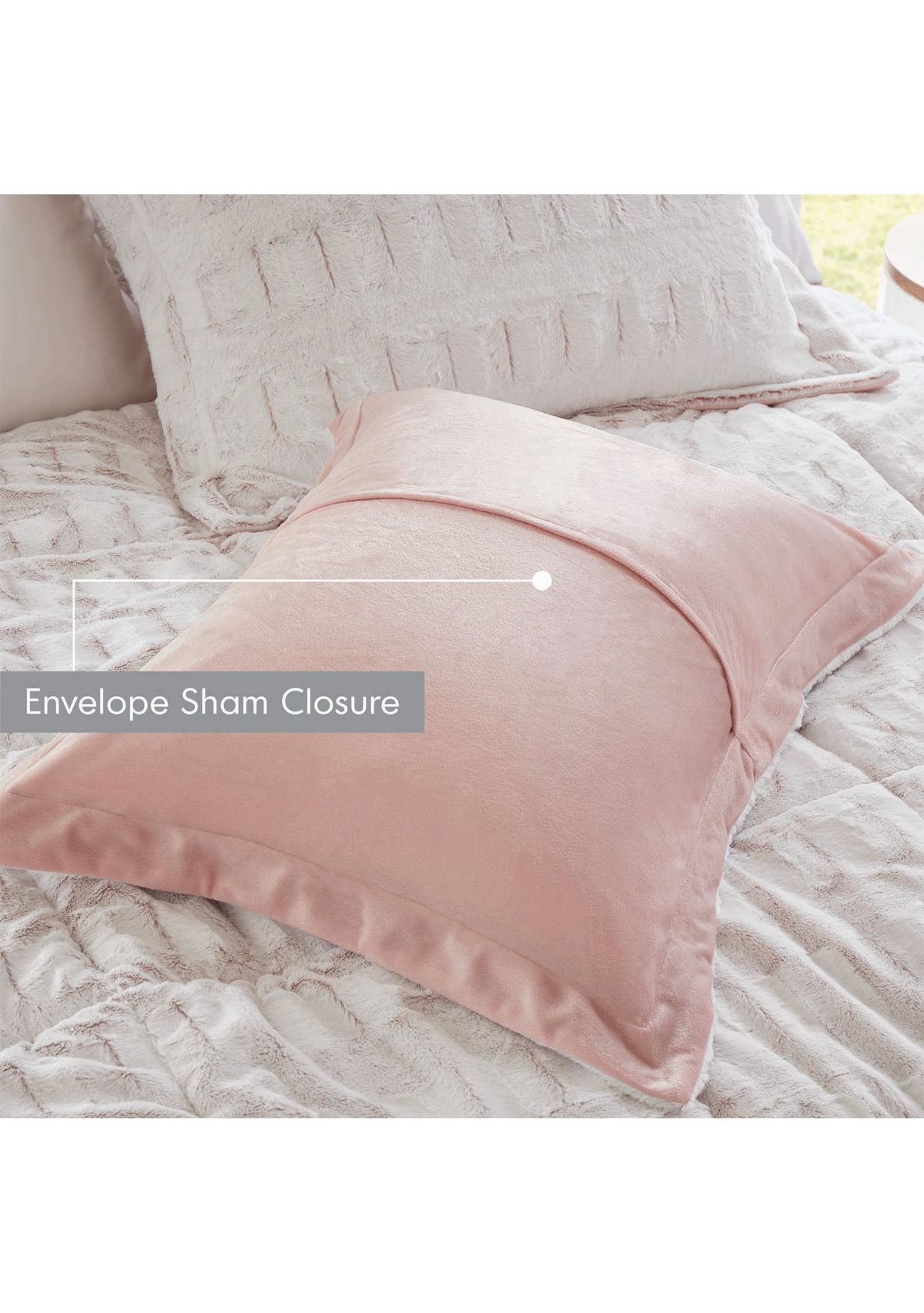 Gia Back Print Long Fur Comforter Mini Set