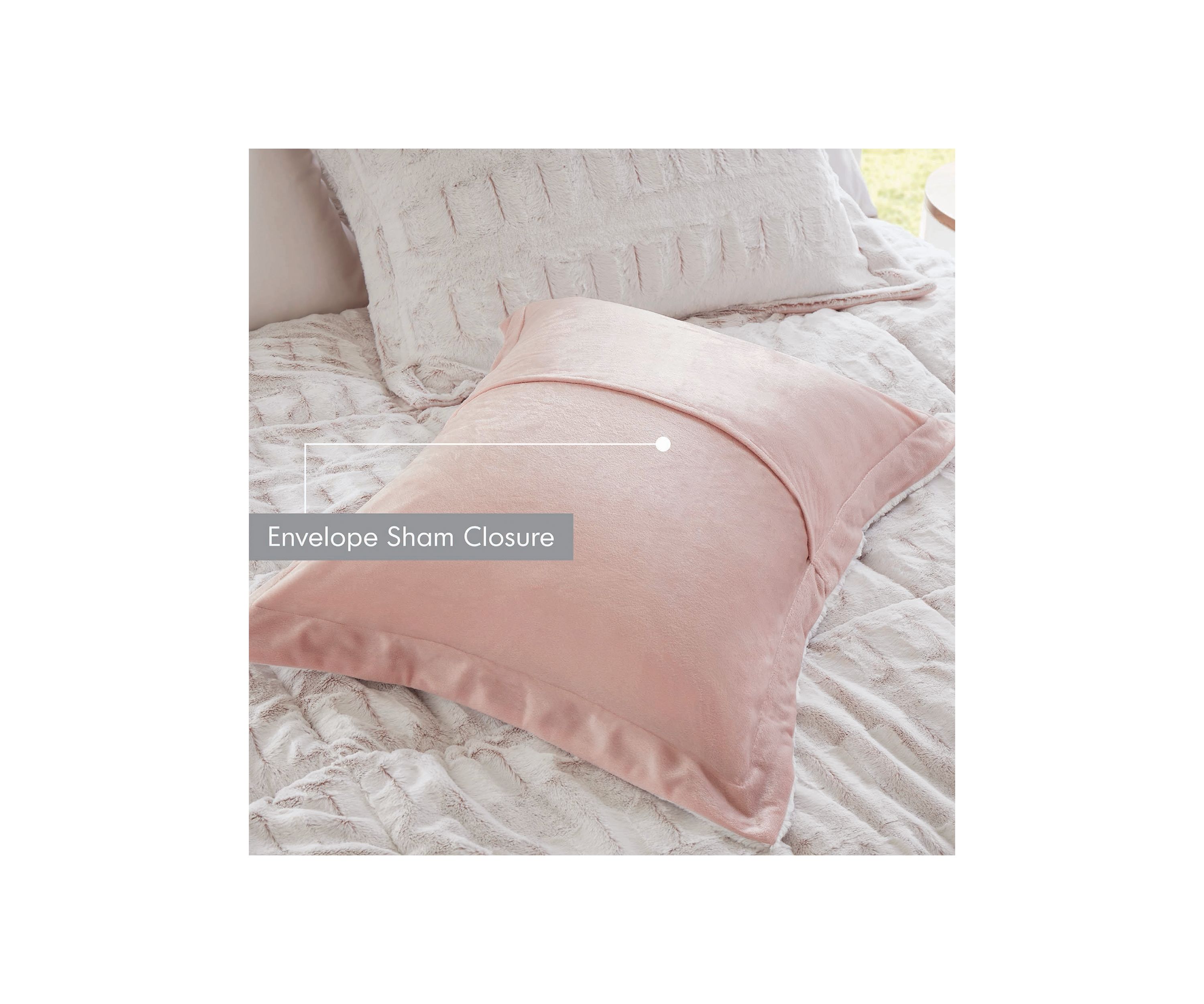 Gia Back Print Long Fur Comforter Mini Set