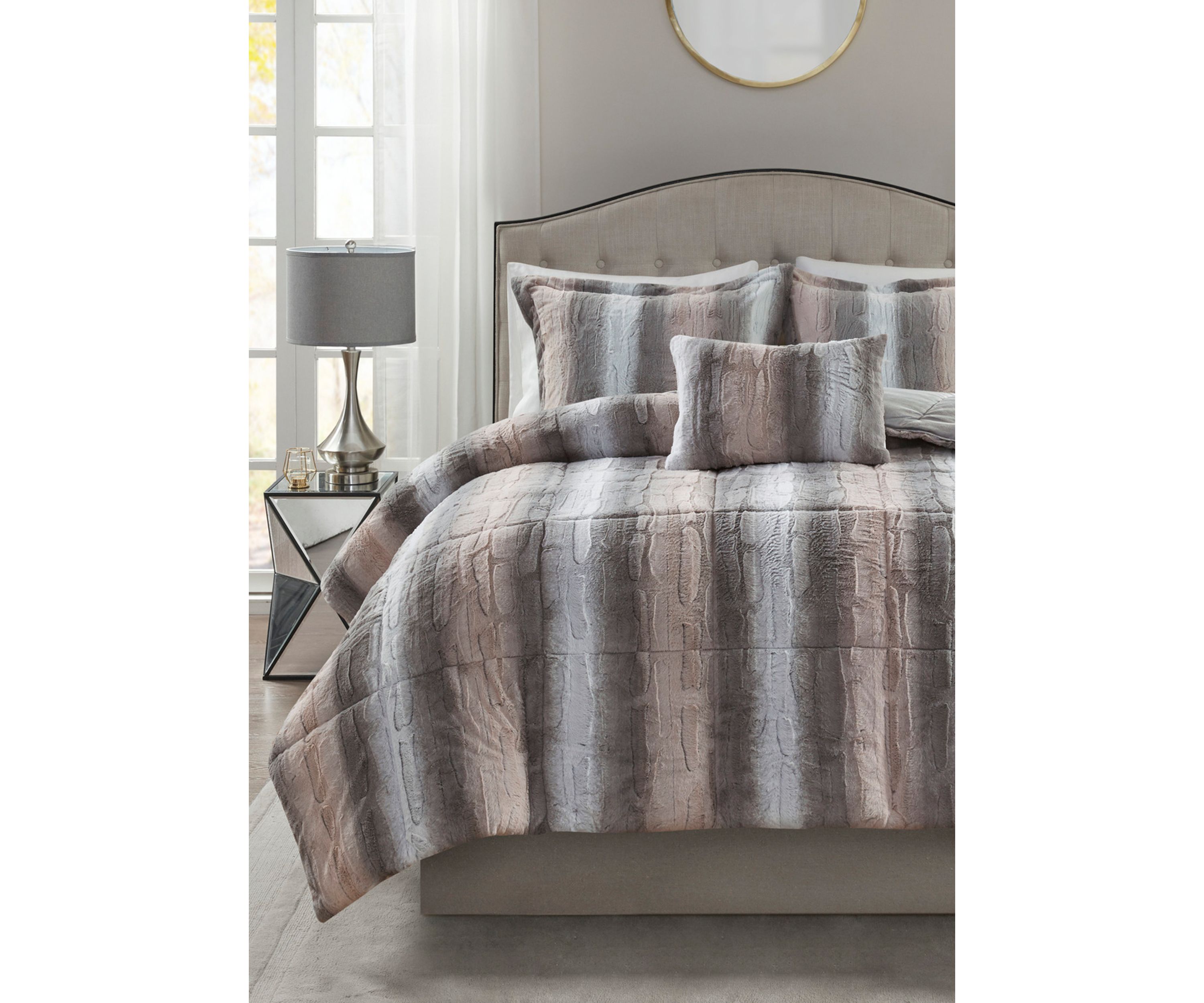 Zuri Faux Fur Comforter Set