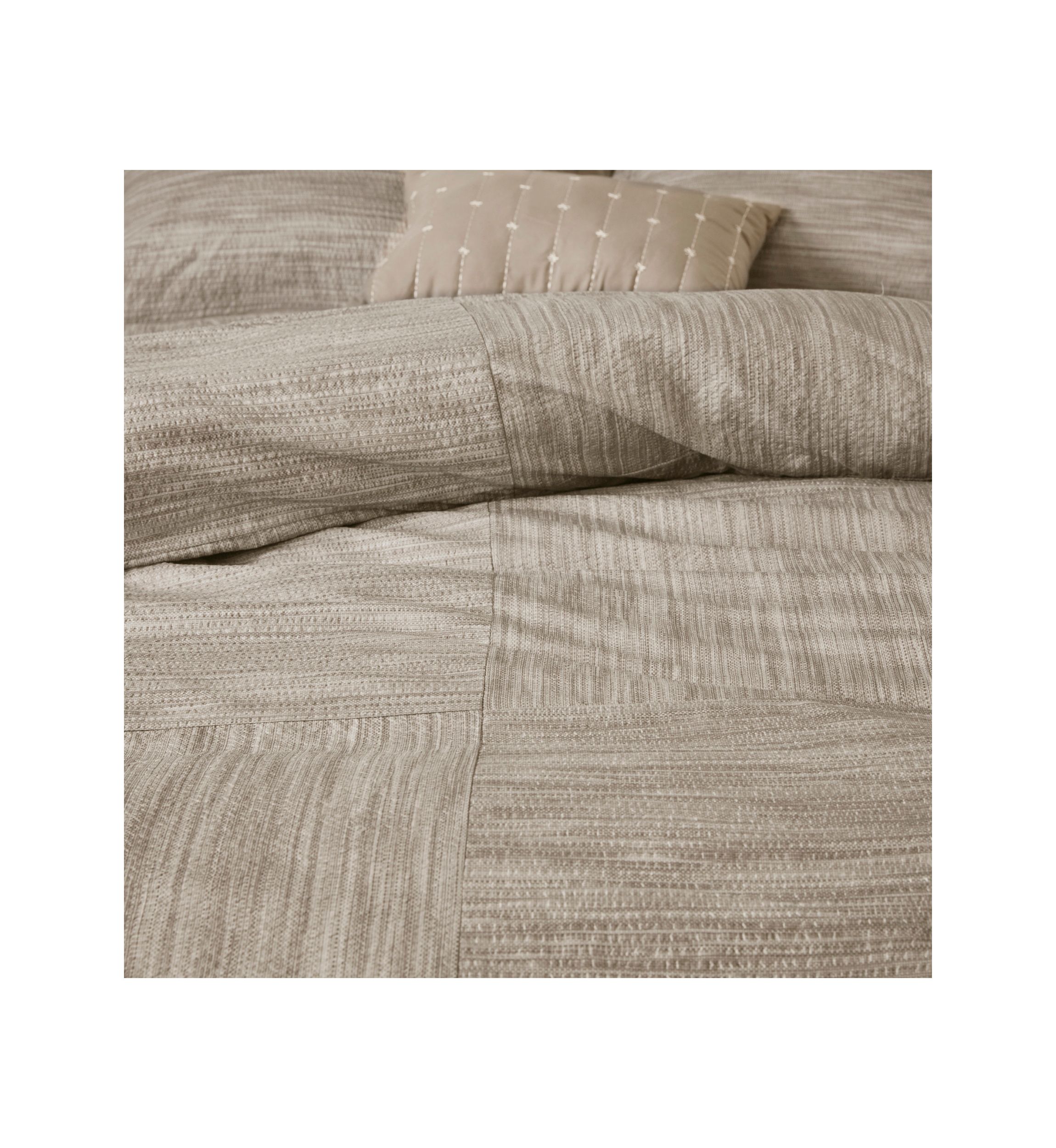 Walter 7 Piece Printed Seersucker Comforter Set
