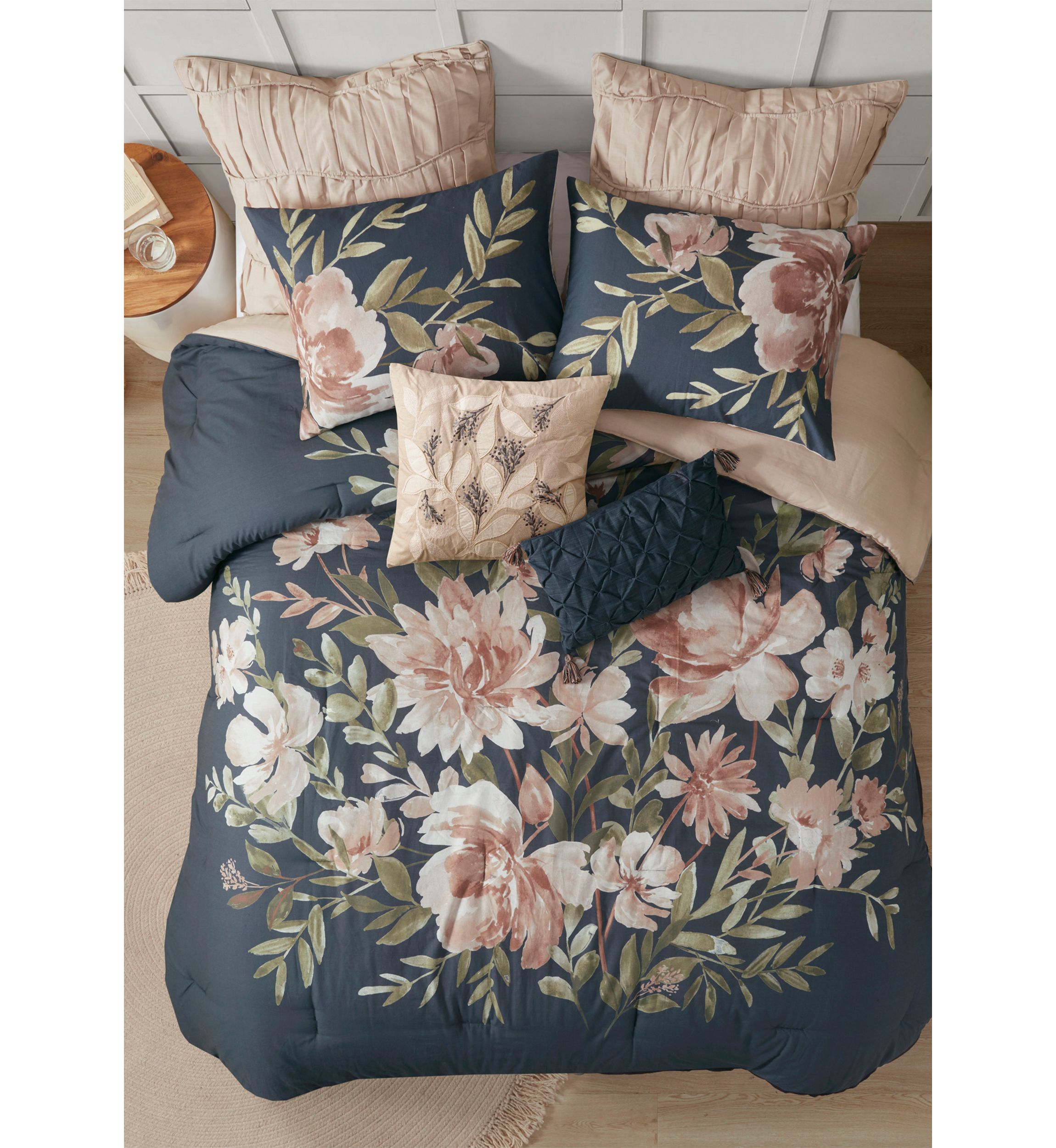 Camillia 8 Piece Cotton Comforter Set