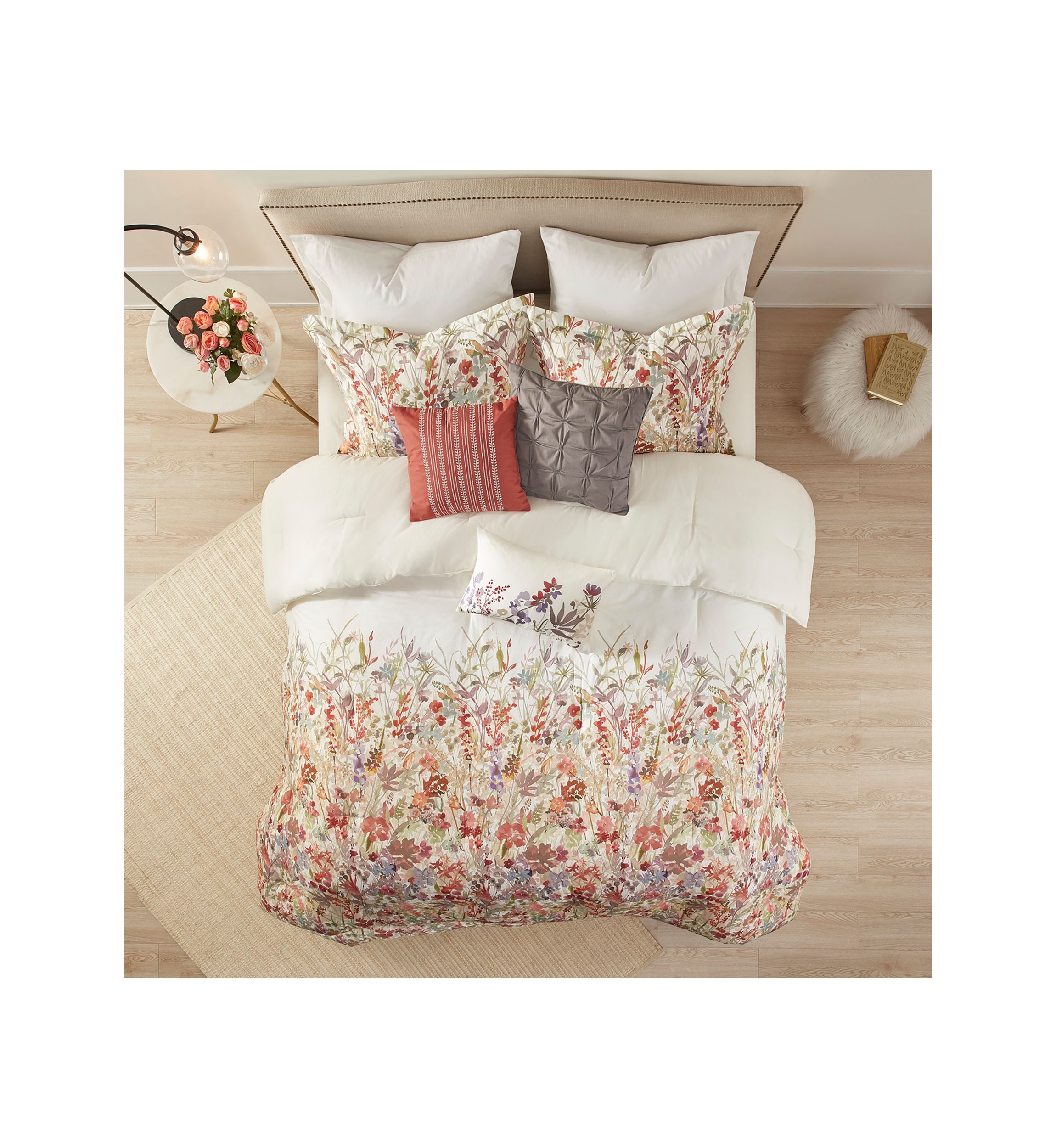 Mariana 7 Piece Cotton Printed Comforter Set
