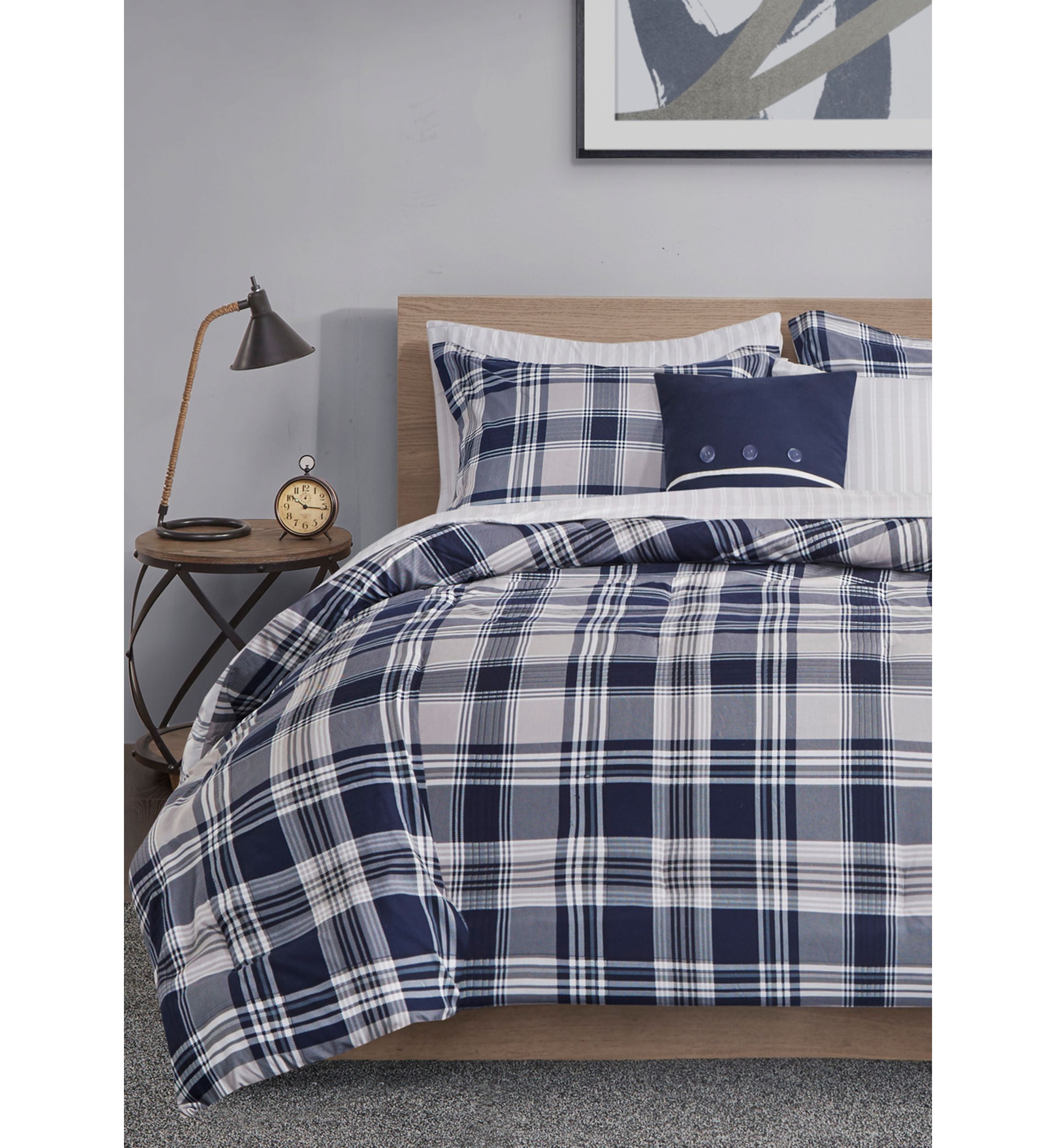 Patrick Reversible Comforter Set with Bed Sheets