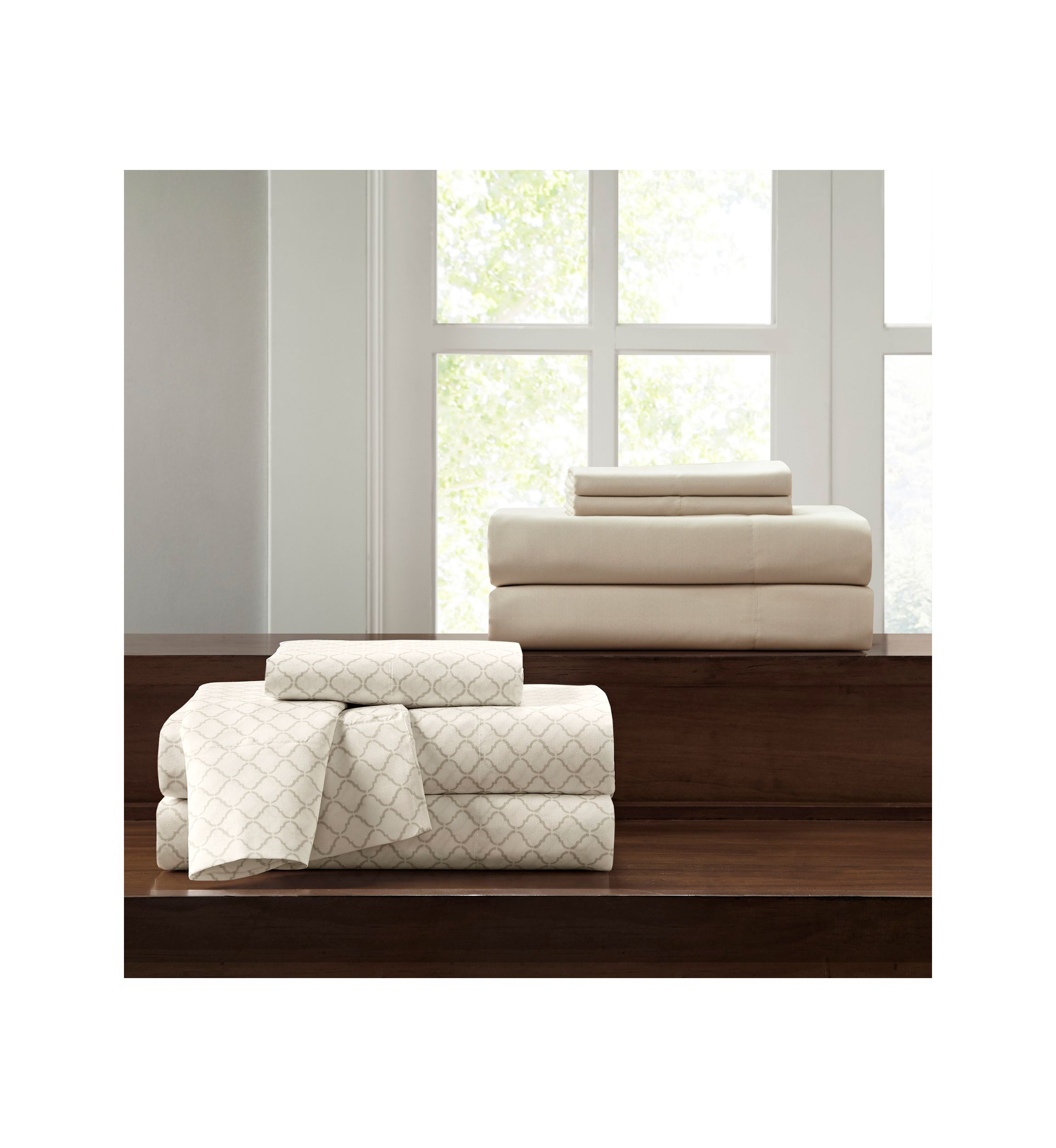 Zara 16 Piece Jacquard Complete Bedding Set with 2 Sheet Sets