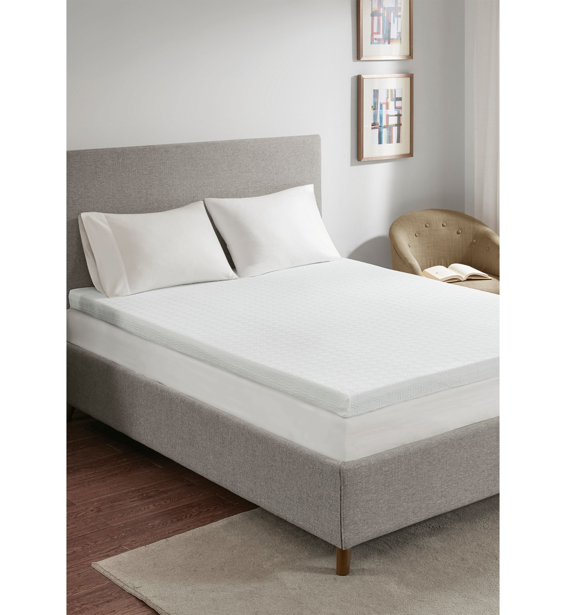 3 Inch Gel Memory Foam with 3M Cover Mattress Topper with 3M Moisture Management
