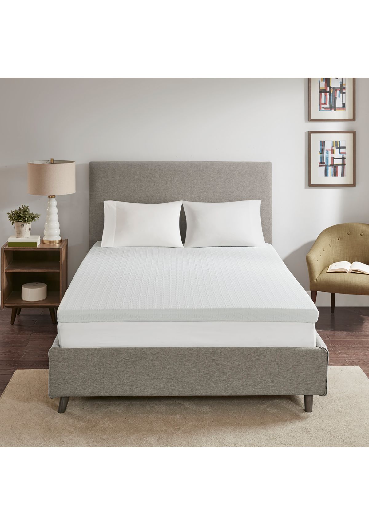 3 Inch Gel Memory Foam with 3M Cover Mattress Topper with 3M Moisture Management