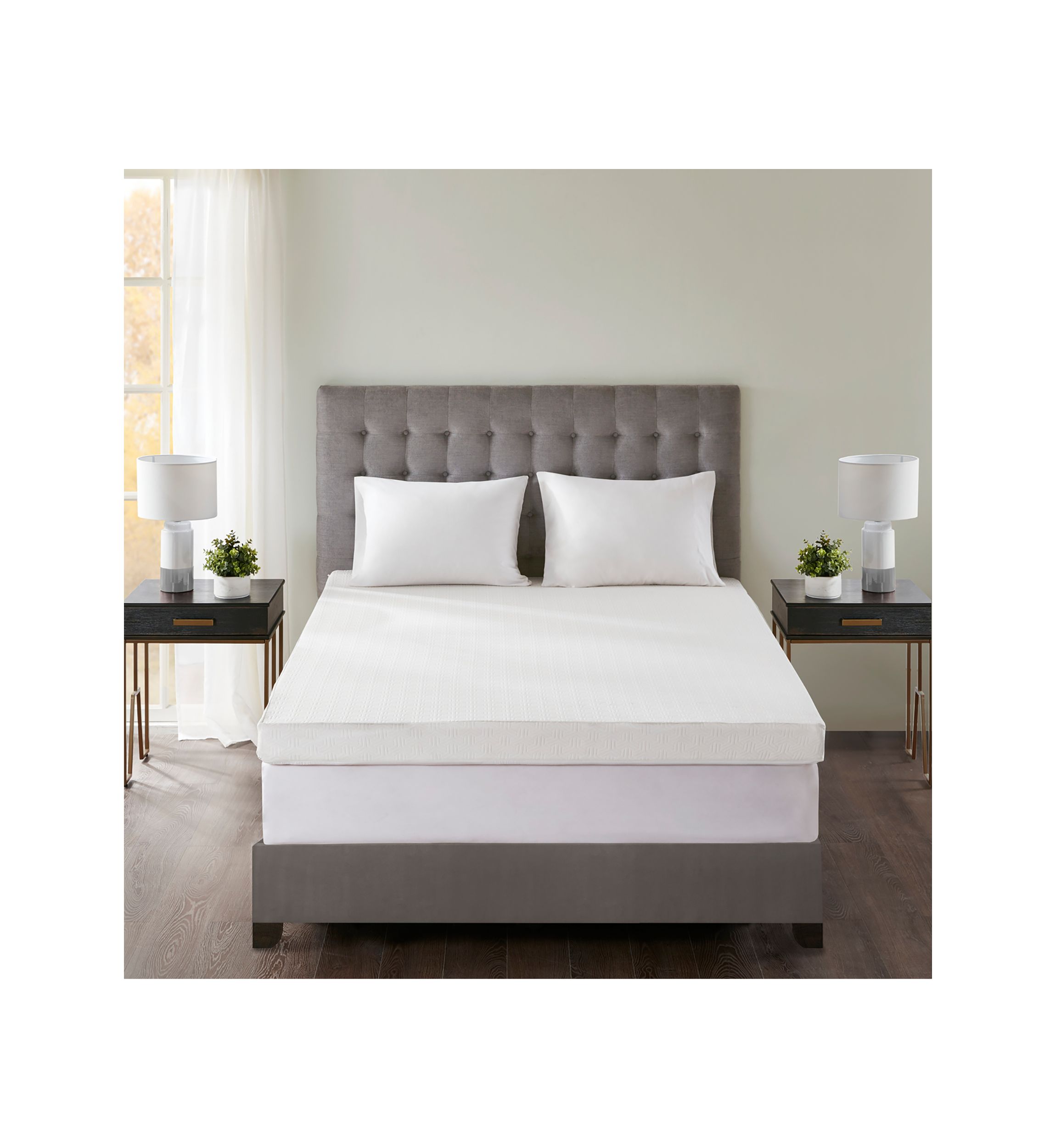 4" Gel Memory Foam with 3M Cover Mattress Topper