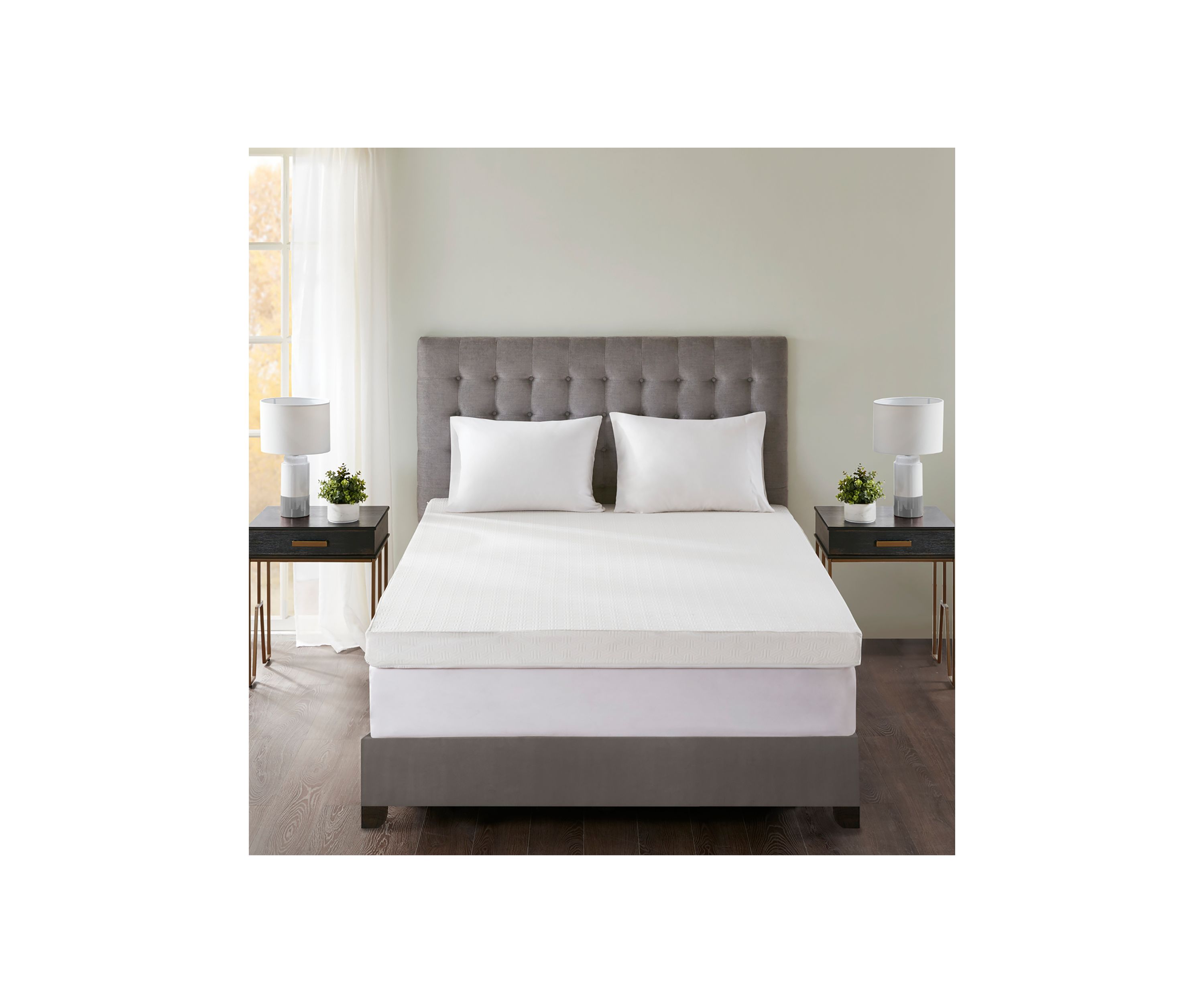 4" Gel Memory Foam with 3M Cover Mattress Topper