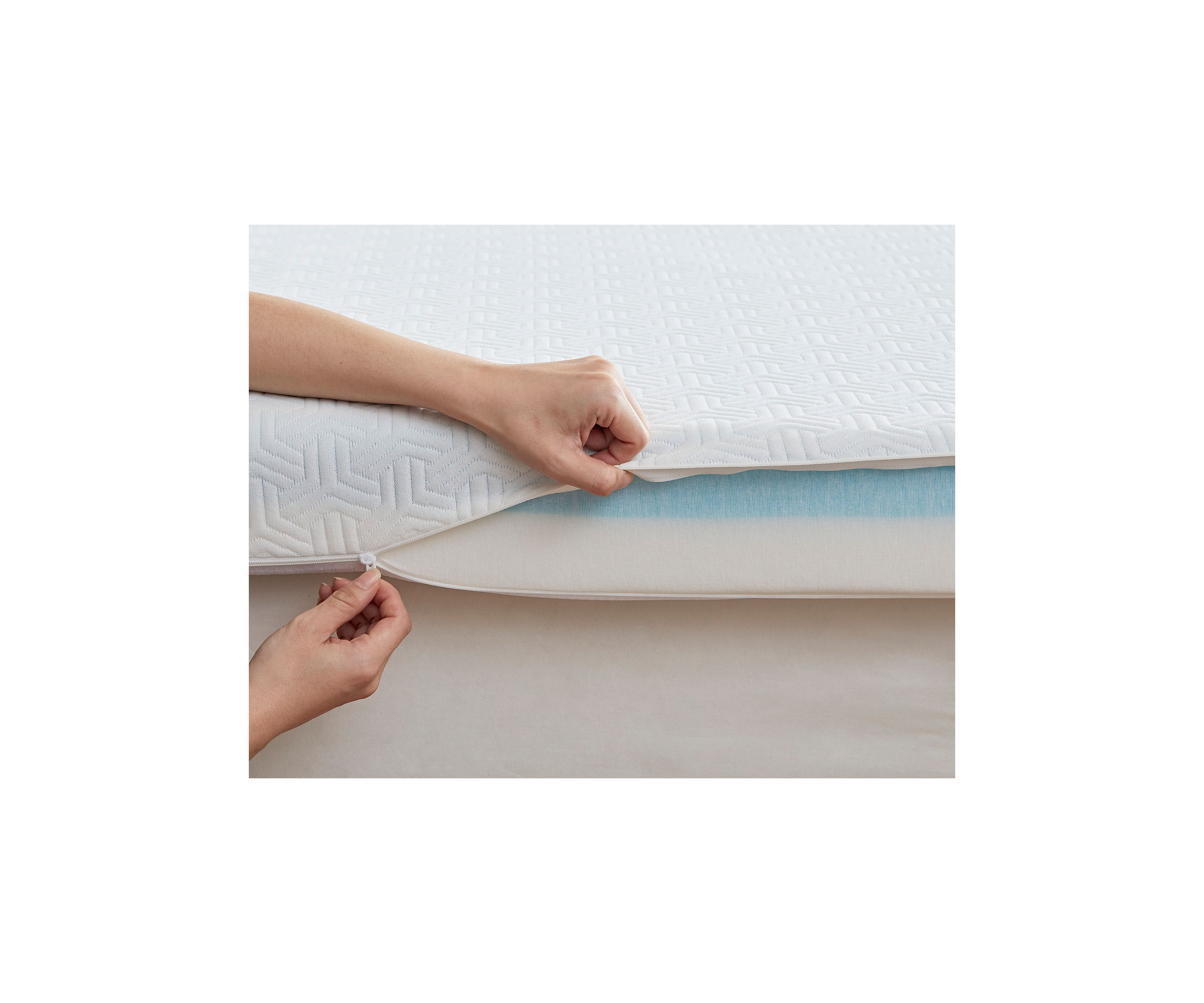 4" Gel Memory Foam with 3M Cover Mattress Topper