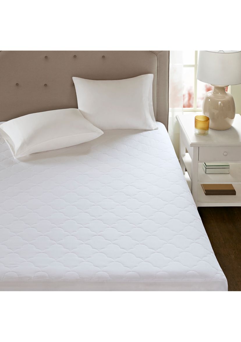 All Natural Cotton Percale Quilted Mattress Pad