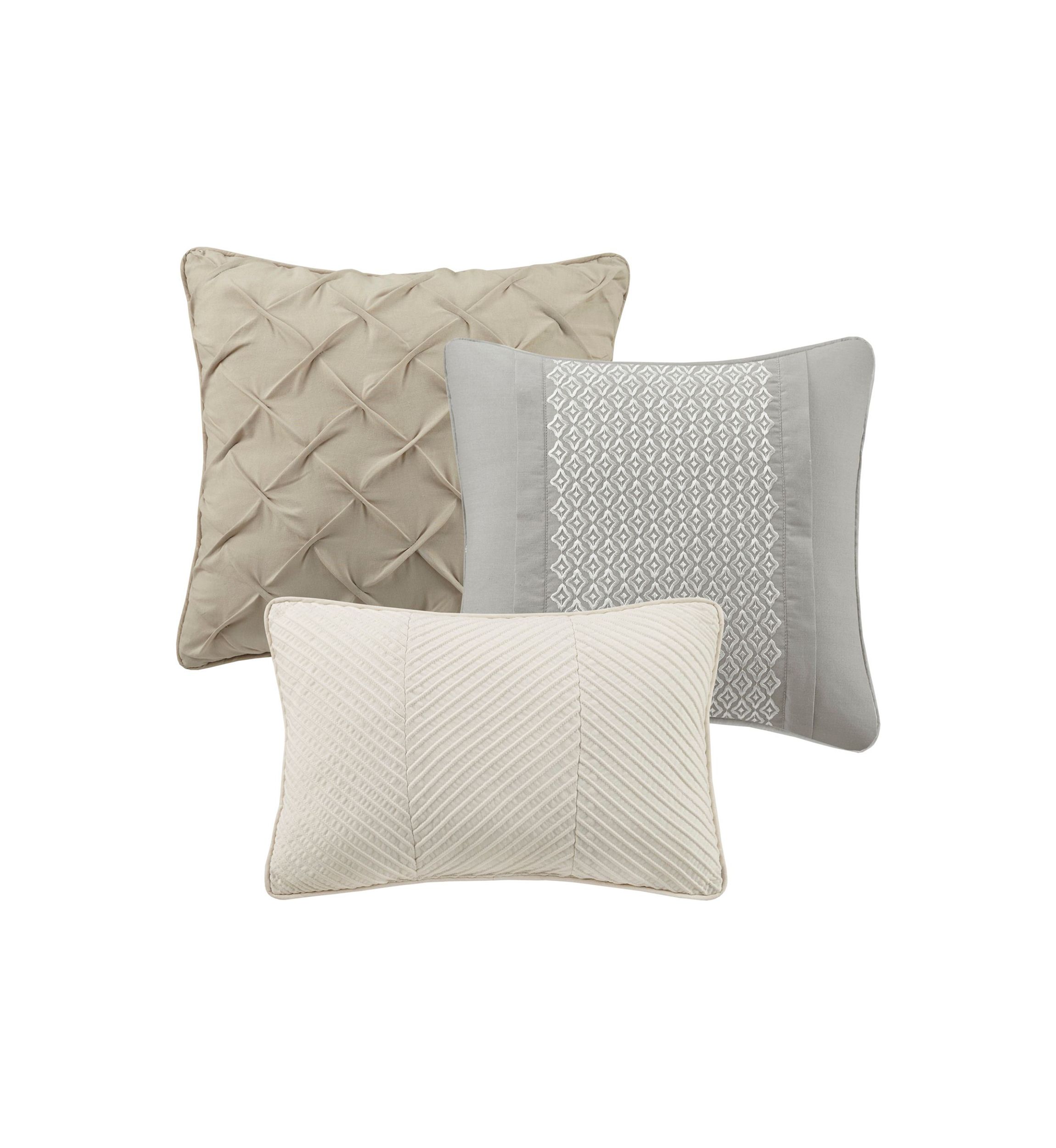 Beacon 7 Piece Textured Cotton Blend Comforter Set