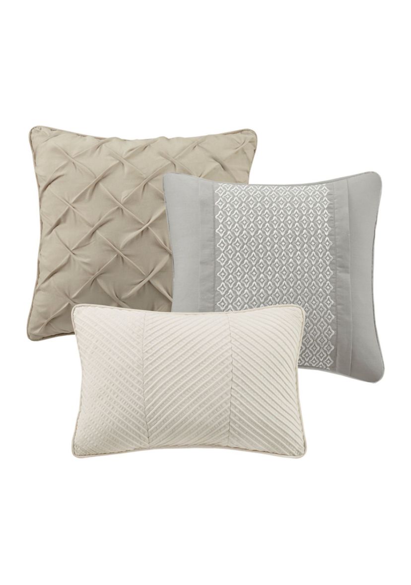 Beacon 7 Piece Textured Cotton Blend Comforter Set