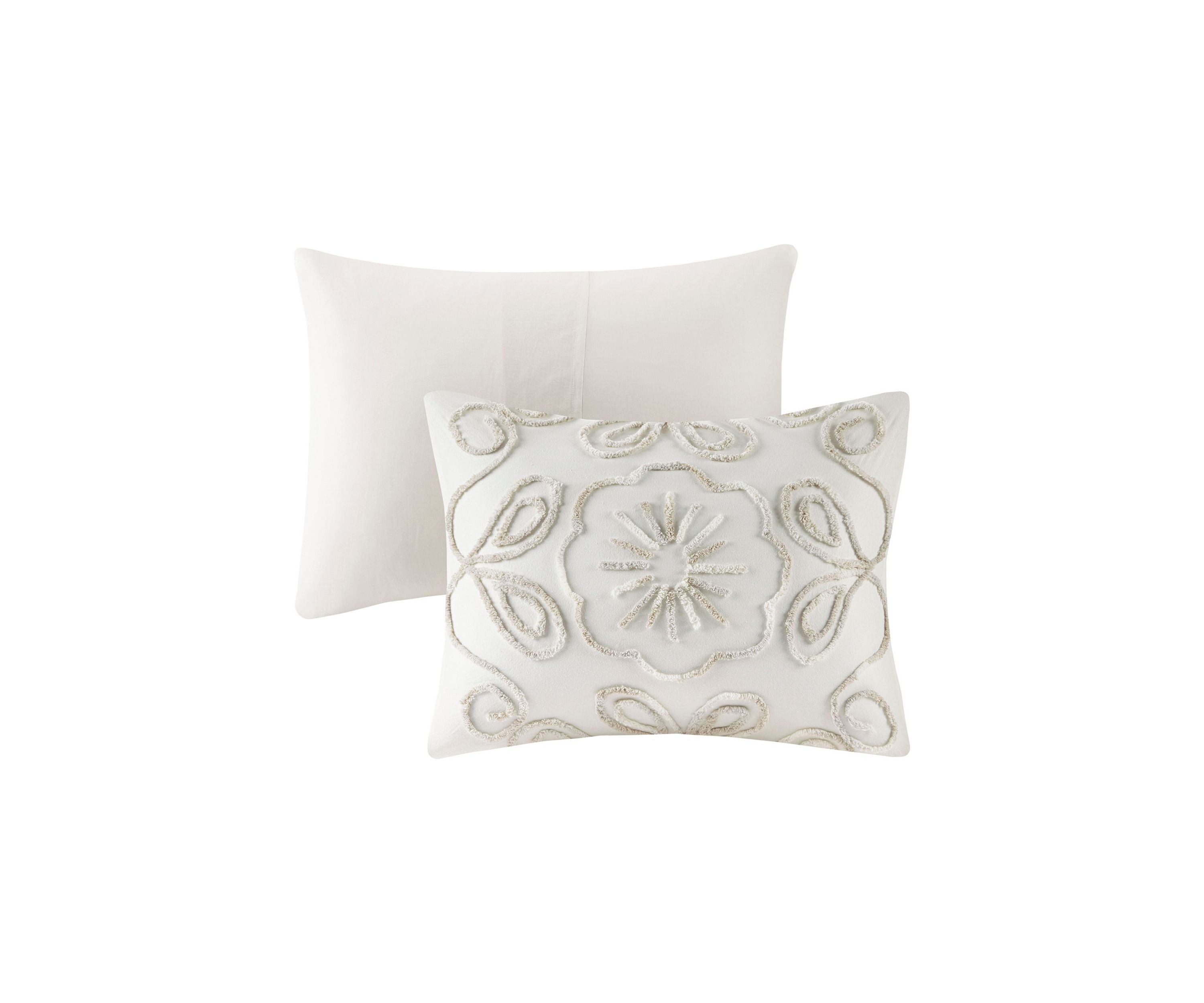 Violette 3 Piece Tufted Cotton Chenille Duvet Cover Set