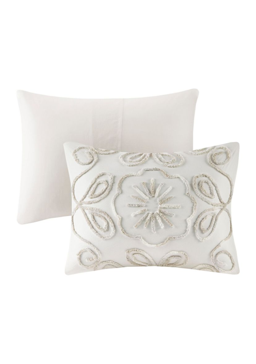 Violette 3 Piece Tufted Cotton Chenille Duvet Cover Set