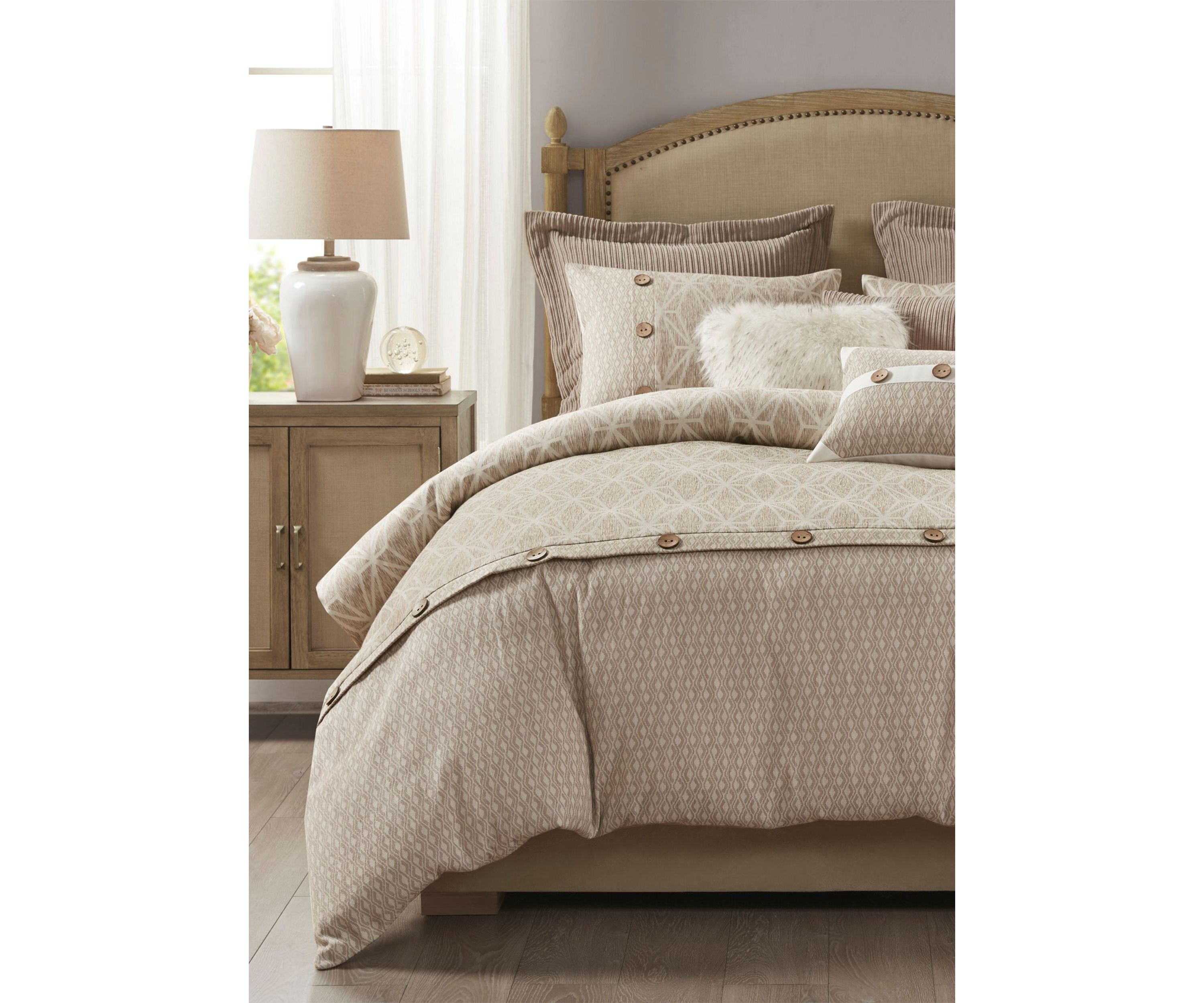 Grace Geometric Oversized Jacquard Comforter Set